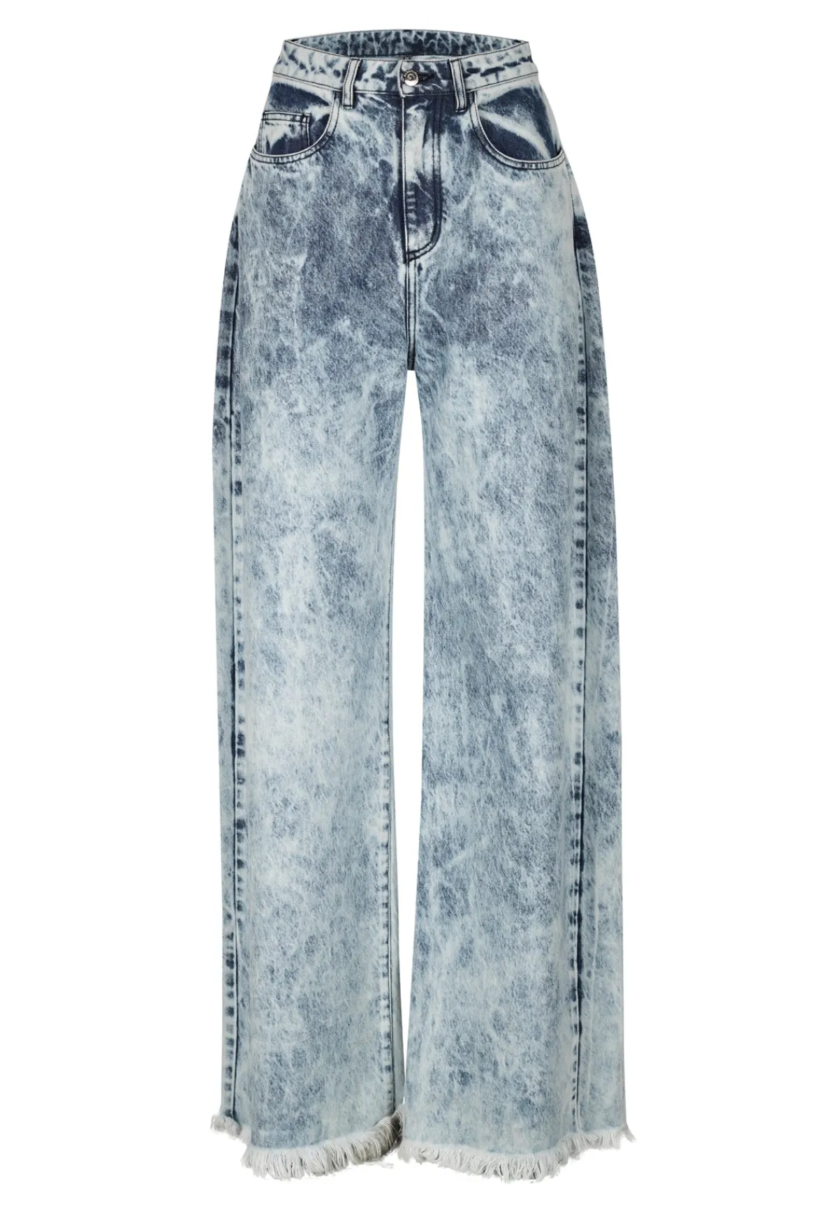 Women Marques ' Almeida ACID WASH DENIM BOYFRIEND TROUSERS