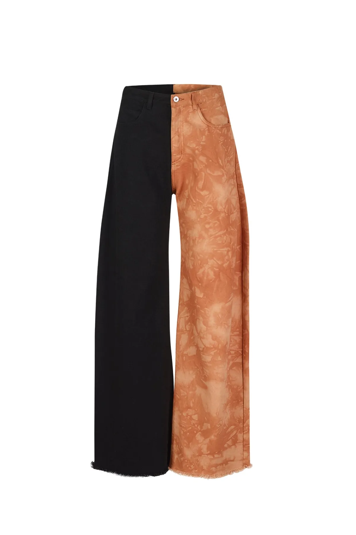 Women Marques ' Almeida BLACK AND BROWN BOYFRIEND TROUSERS