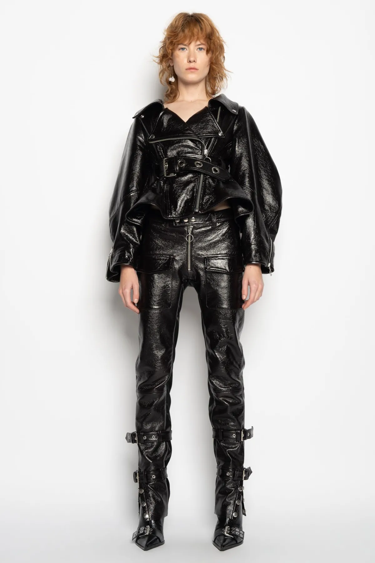 Women Marques ' Almeida BIKER LEATHER TROUSERS