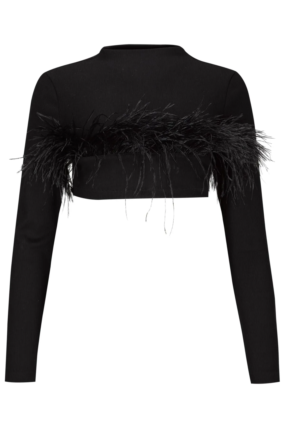 Women Marques ' Almeida CROPPED FEATHER TOP