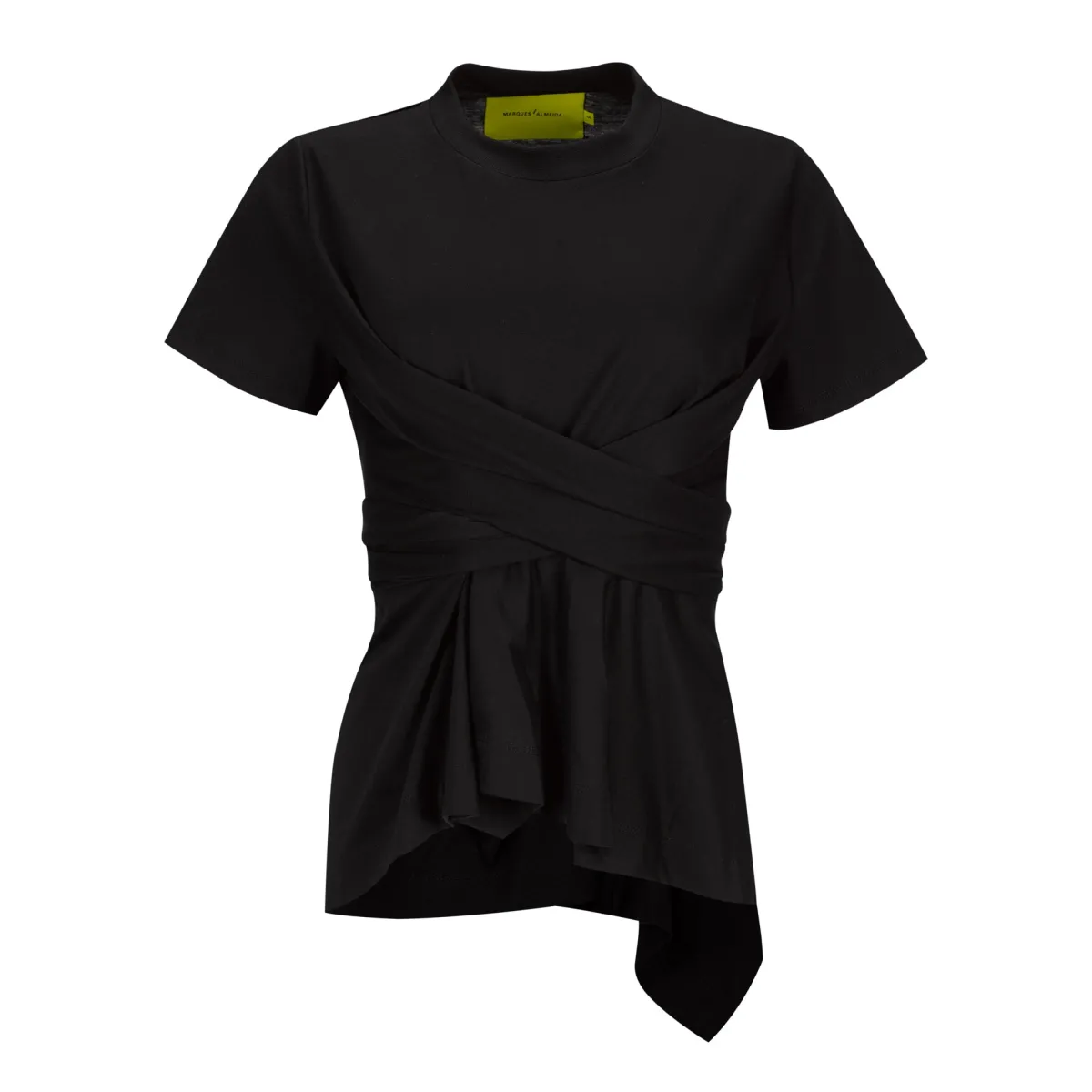 Women Marques ' Almeida CROSS WAIST DRAPE T-SHIRT