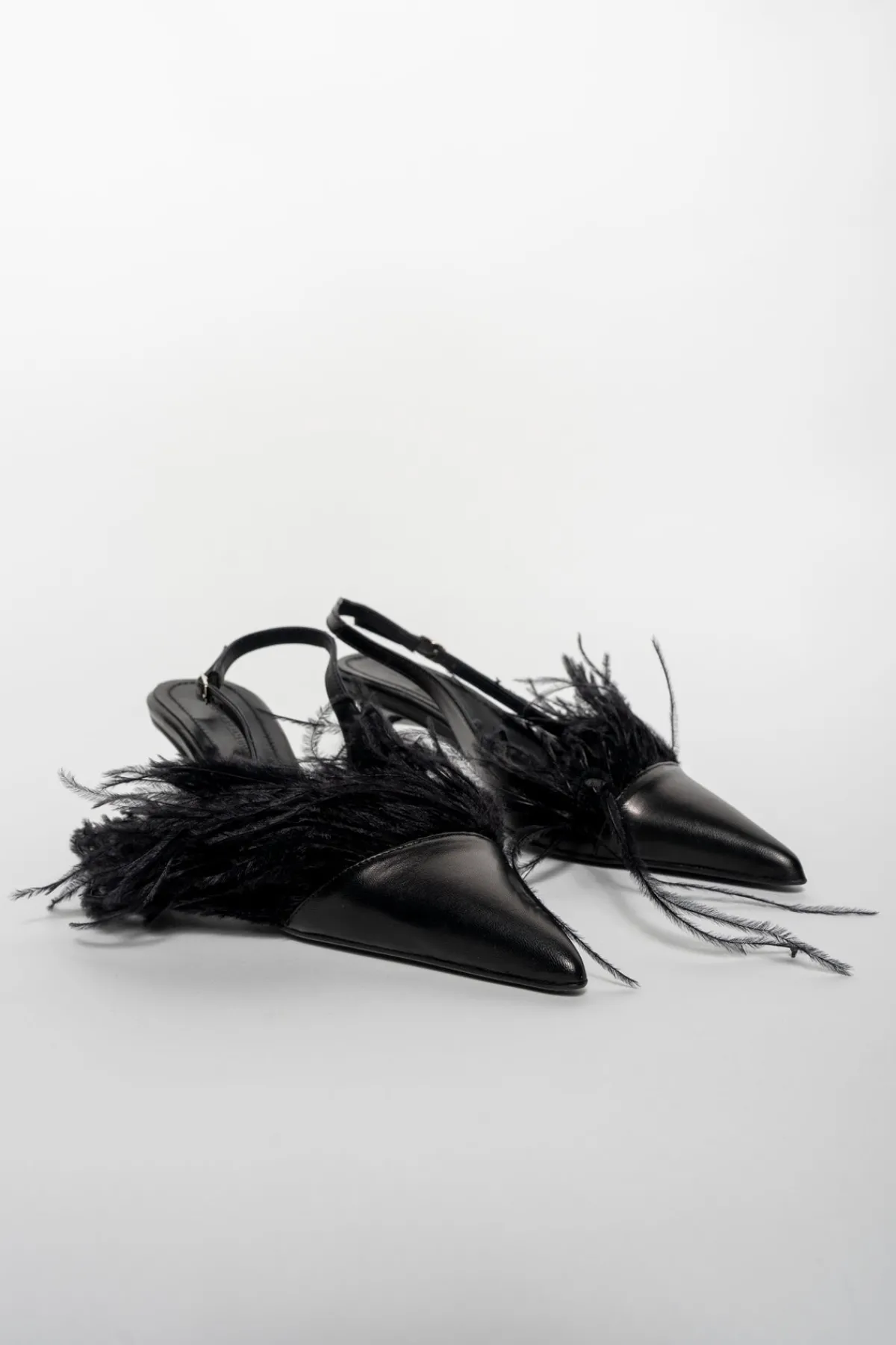 Marques ' Almeida FEATHER SLING BACKS