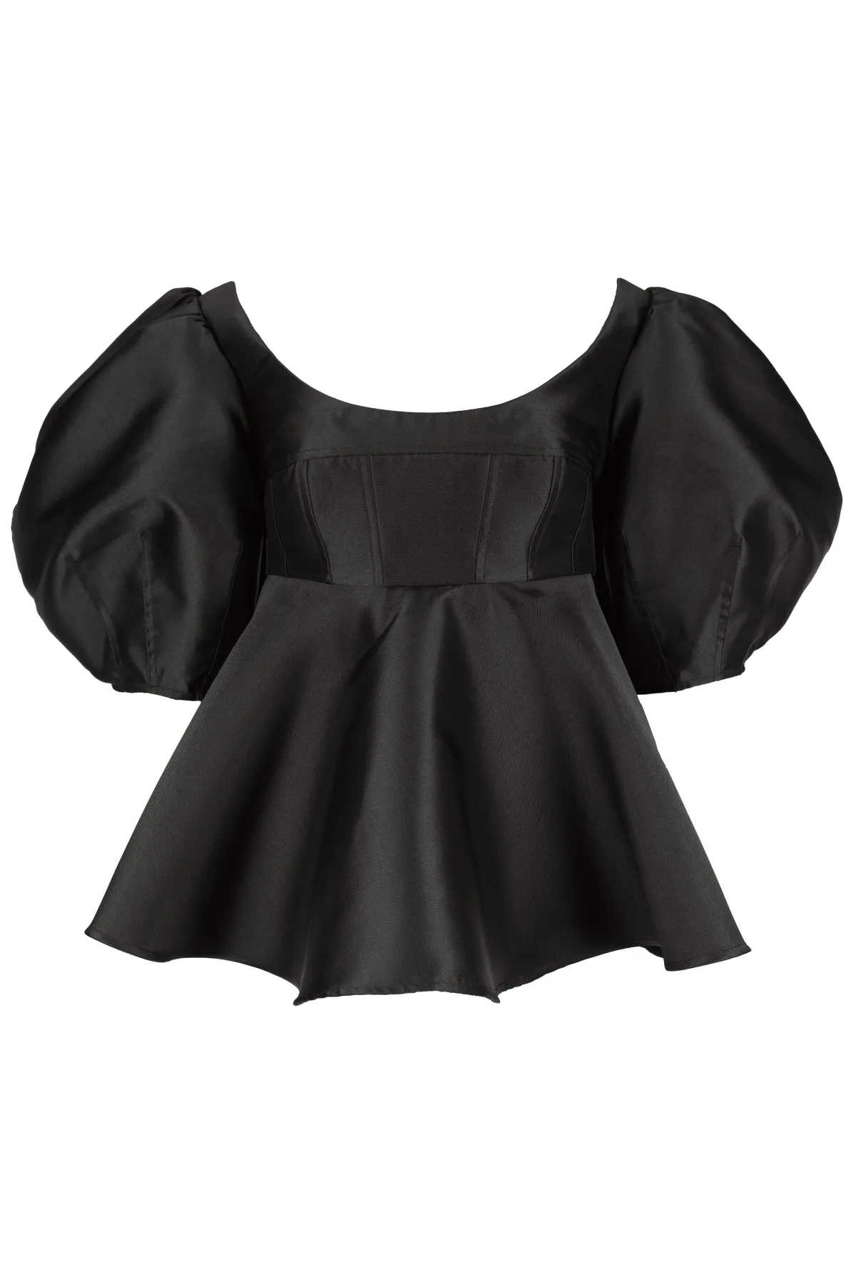 Women Marques ' Almeida MIKADO TOP WITH PEPLUM AND BALLON SLEEVES