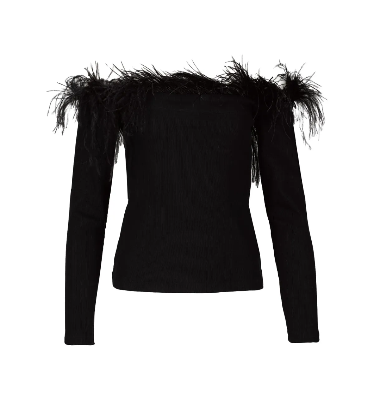 Women Marques ' Almeida OFF SHOULDER TOP WITH FEATHERS