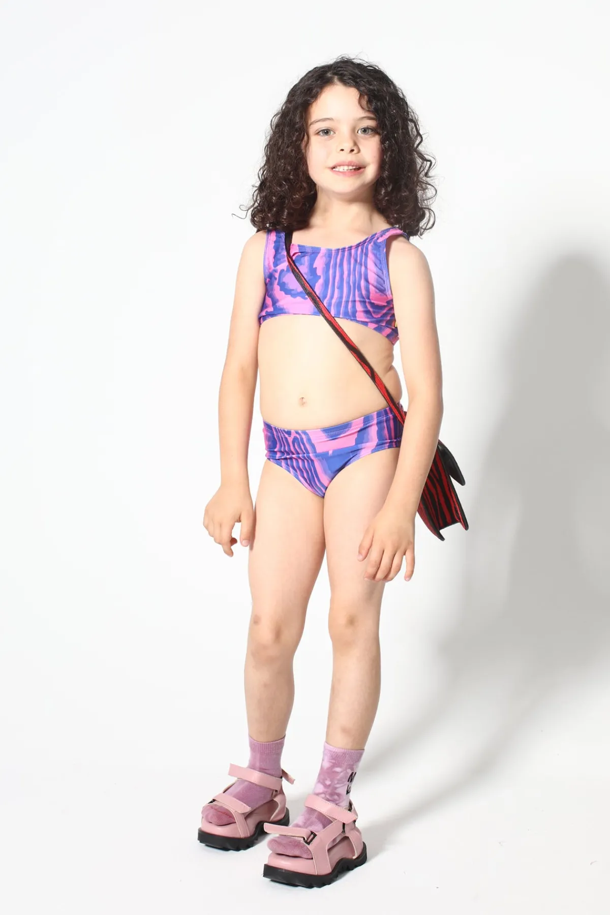 Kids Marques ' Almeida BLUE AND PINK SWIMWEAR BIKINI SET