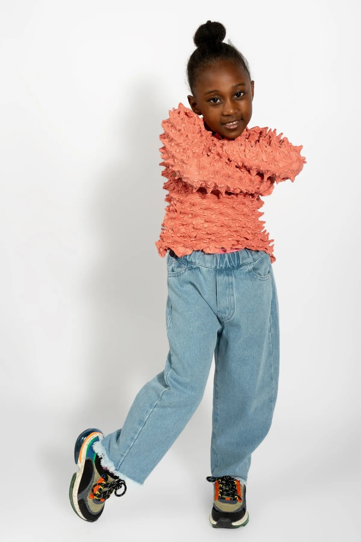 Kids Marques ' Almeida DENIM BAGGY TROUSERS