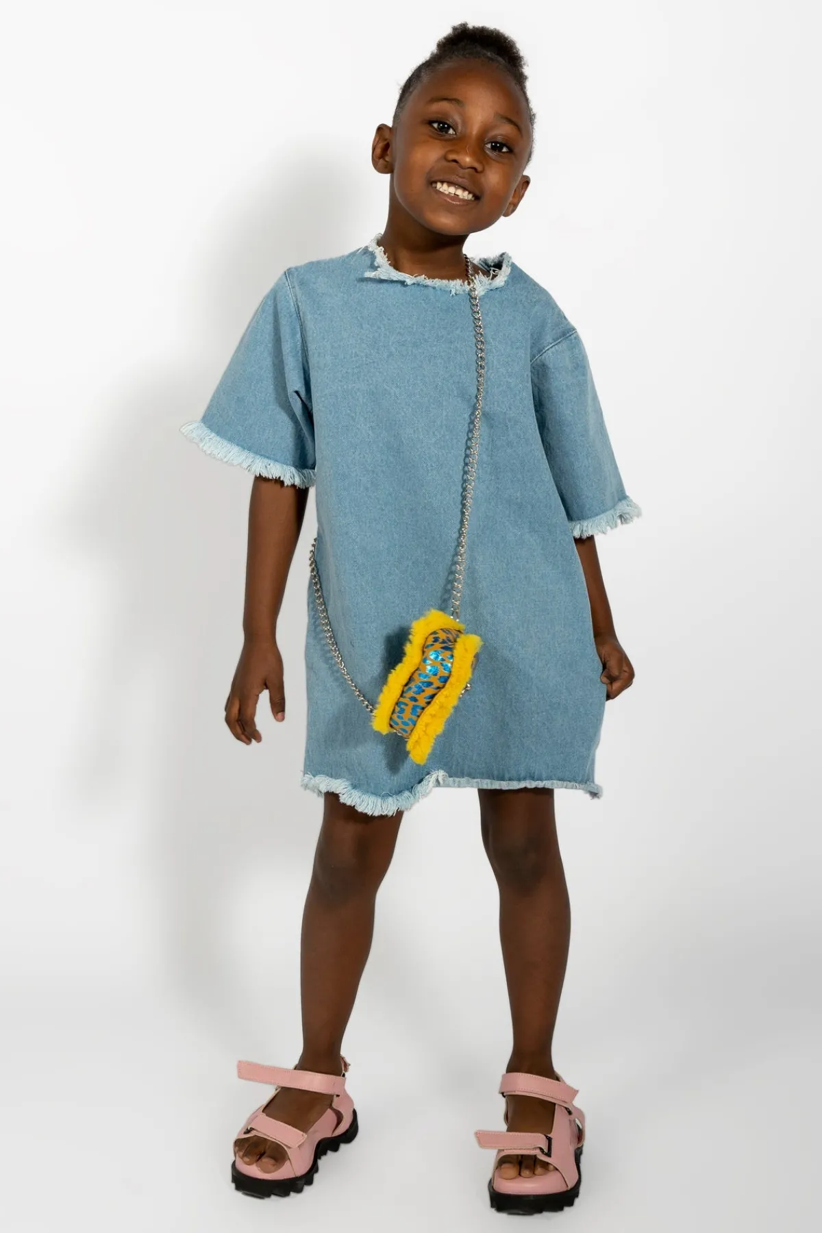 Kids Marques ' Almeida DENIM OVERSIZED T-SHIRT DRESS