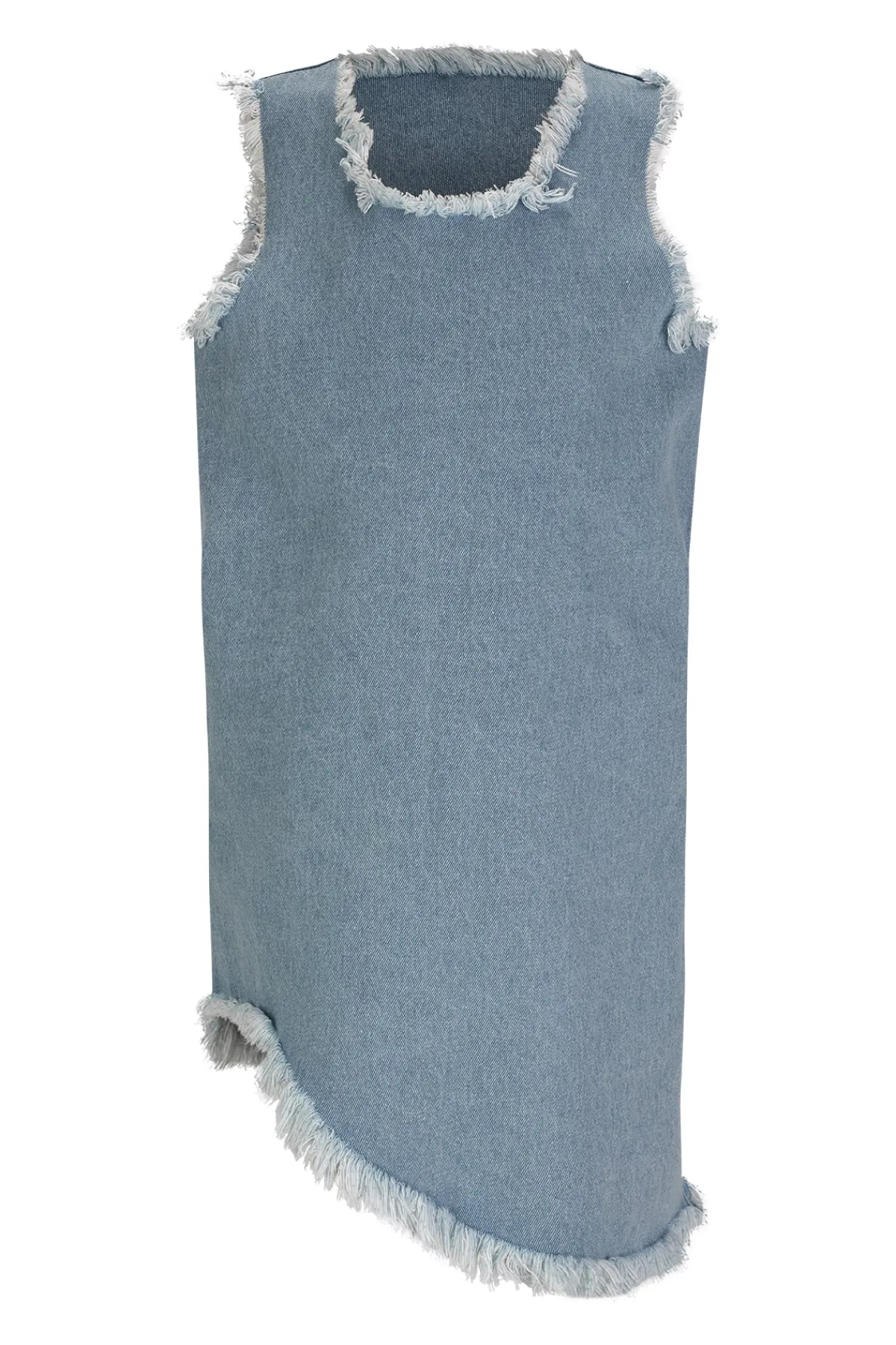 Kids Marques ' Almeida DENIM SLEEVELESS DRESS