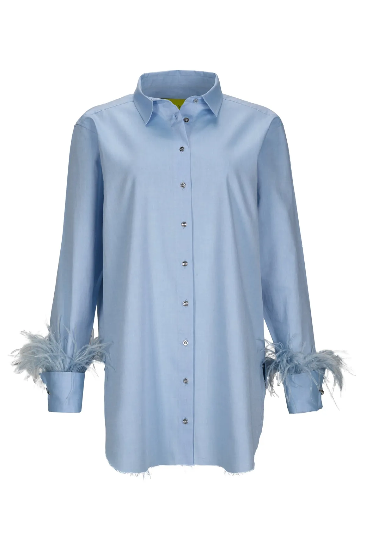 Women Marques ' Almeida BLUE FEATHER CUFF SHIRT