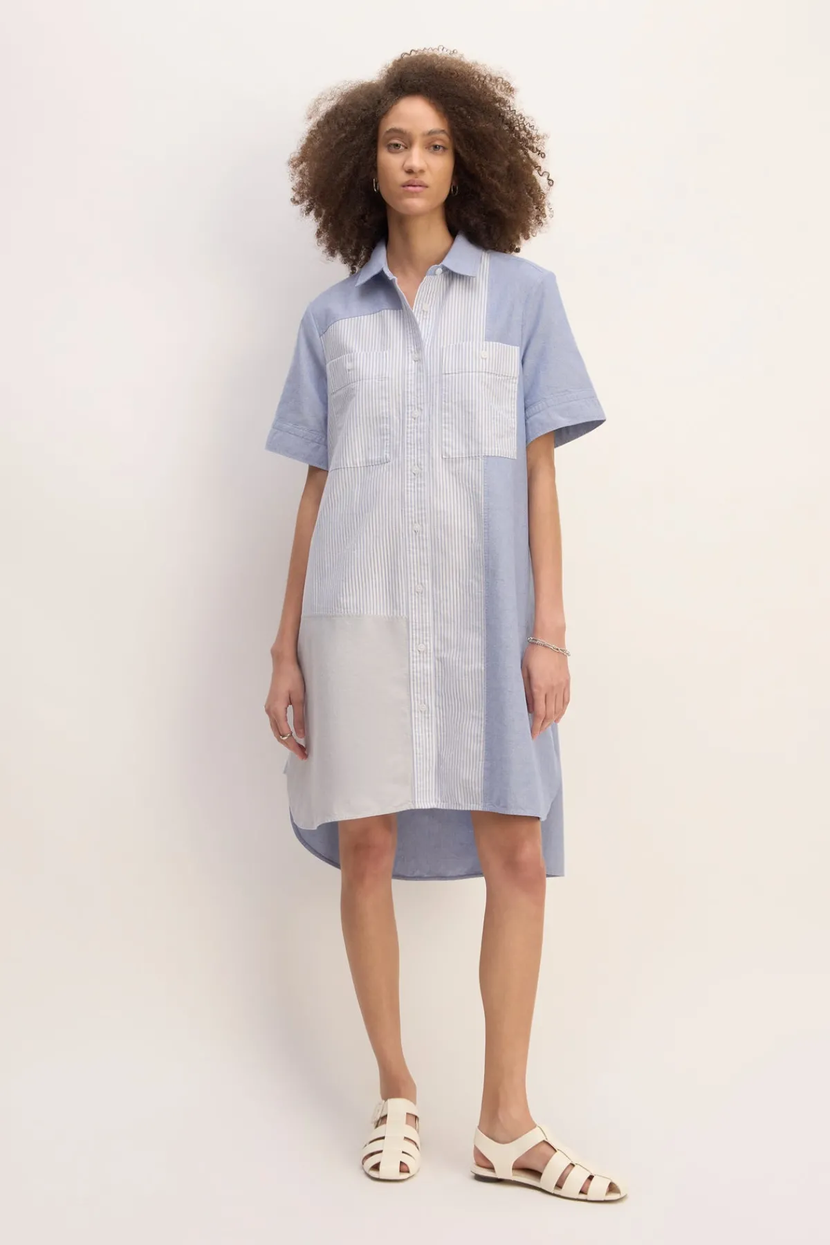 Women Marques ' Almeida PATCHWORK SHIRT DRESS