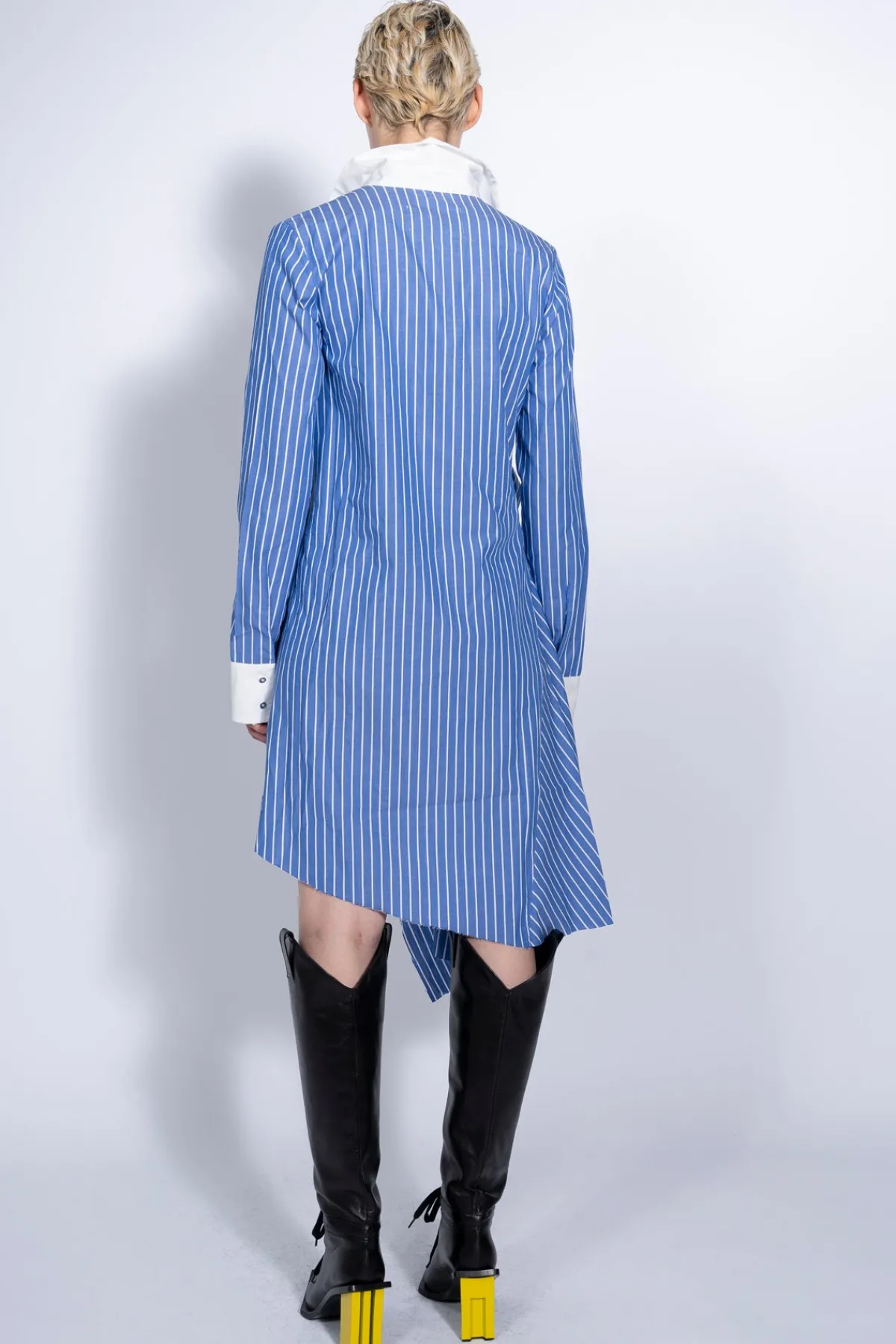 Women Marques ' Almeida STRIPED SHIRT DRESS WITH SIDE BOW