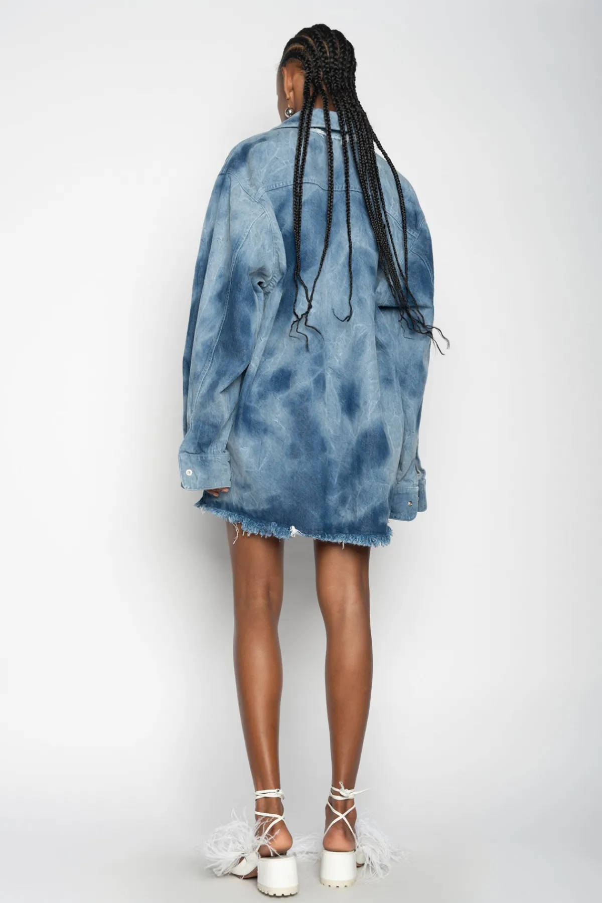 Women Marques ' Almeida TIE DYE DENIM OVERSHIRT