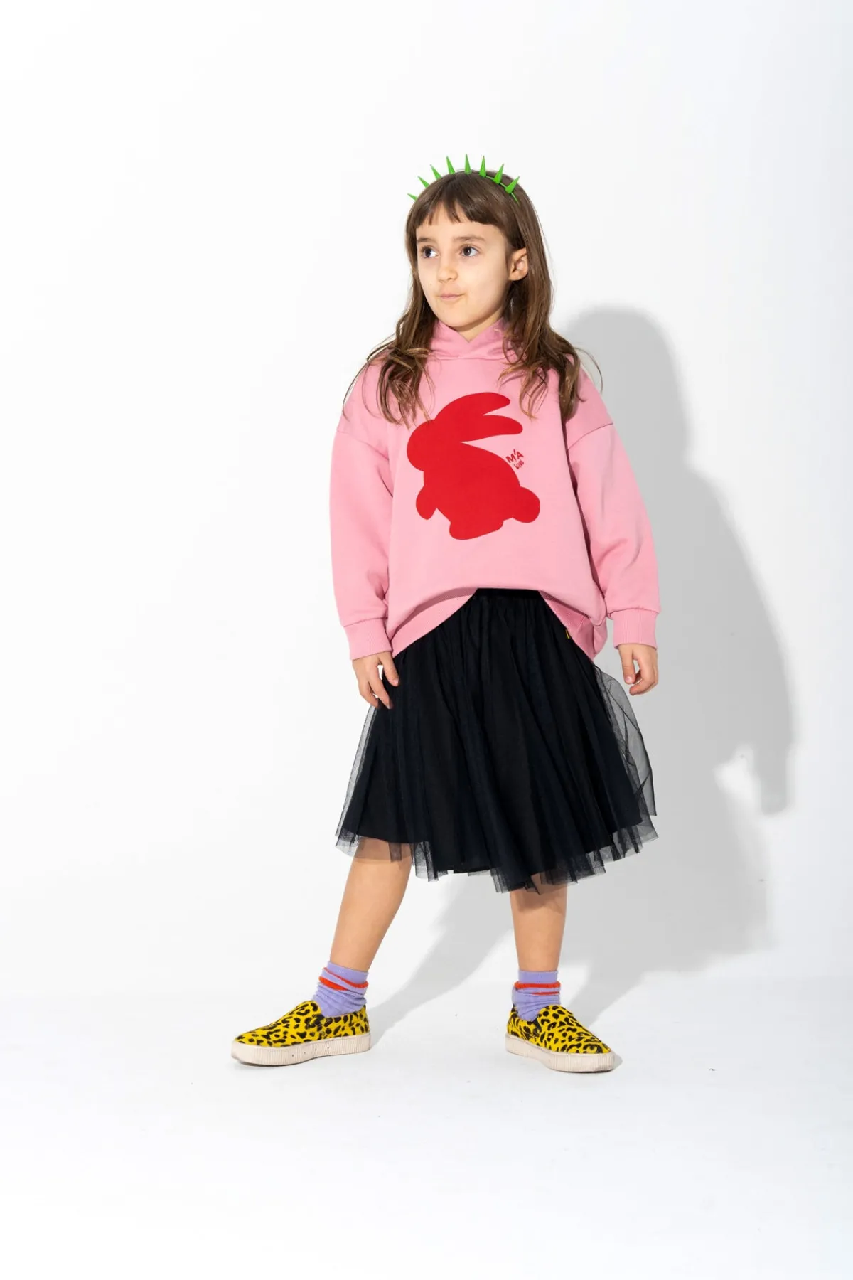 Kids Marques ' Almeida BUNNY PRINT HOODIE