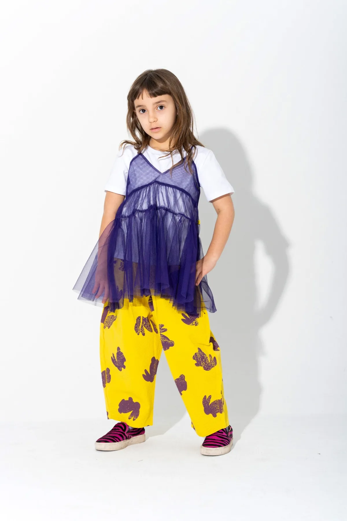 Kids Marques ' Almeida BUNNY PRINT LOOSE TROUSERS