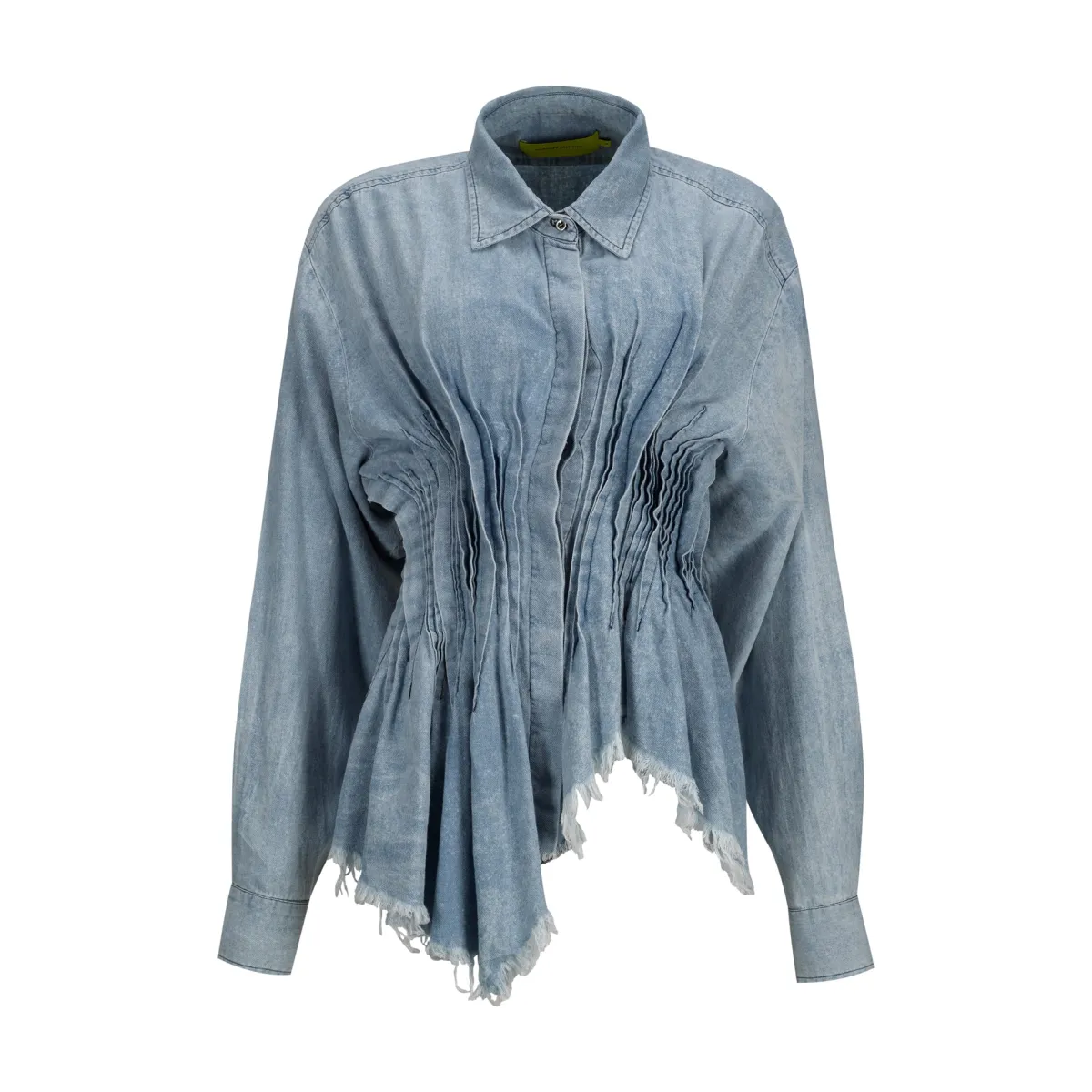 Women Marques ' Almeida CHAMBRAY PLEATED SHIRT