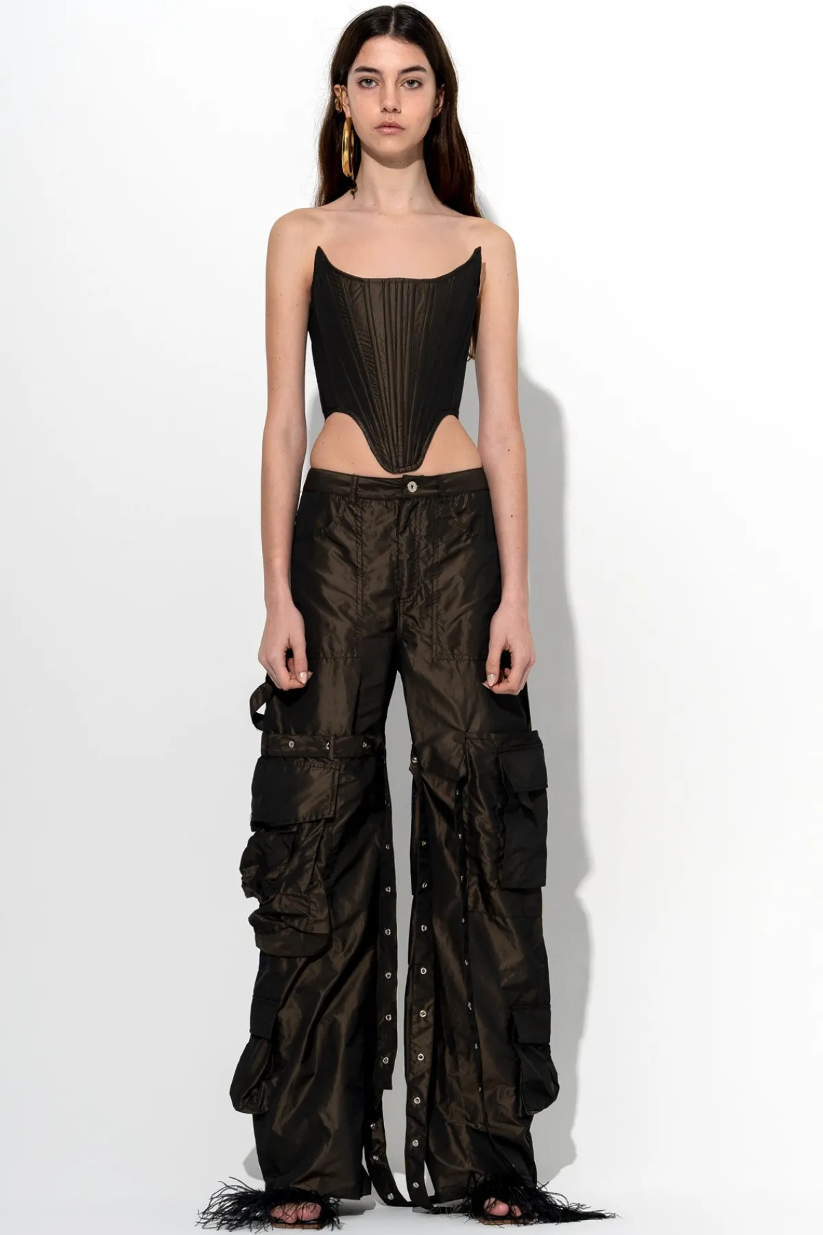 Women Marques ' Almeida DARK MULTI POCKET TROUSERS