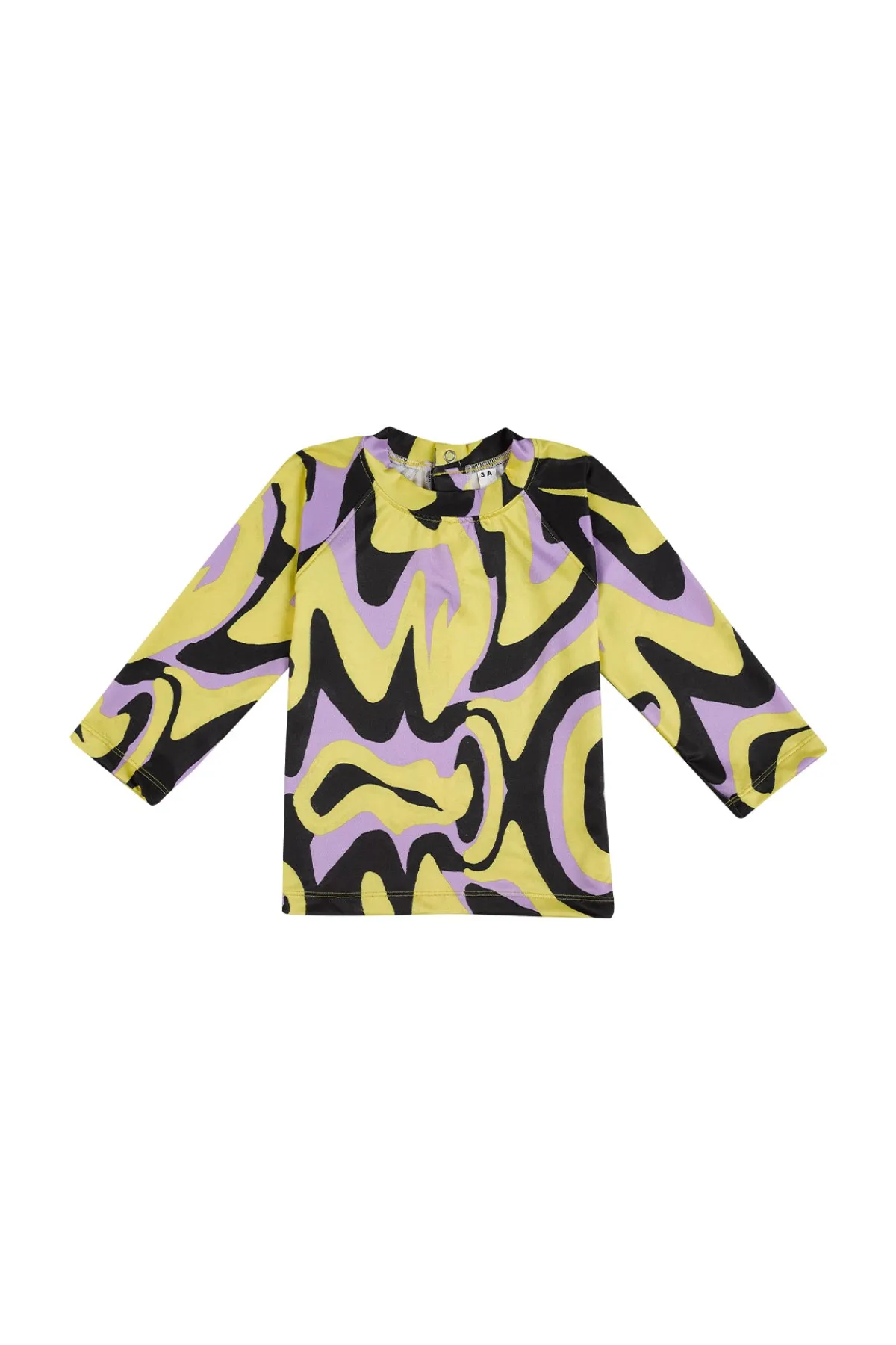 Kids Marques ' Almeida DARK WAVY PRINT LONG SLEEVE TOP