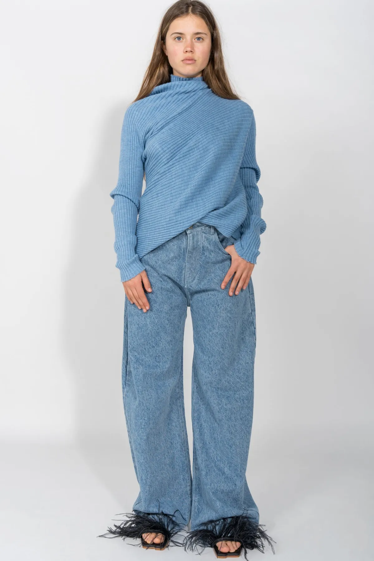 Women Marques ' Almeida DENIM BOYFRIEND TROUSERS