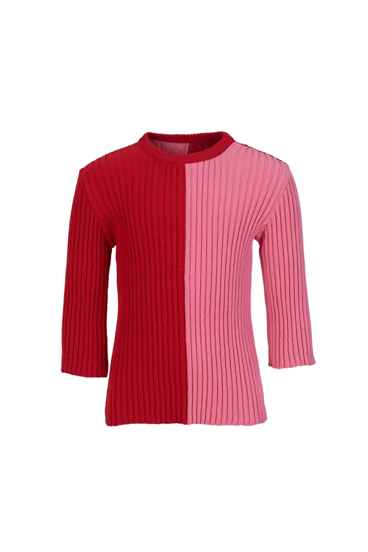 Kids Marques ' Almeida DUO COLOUR CREW NECK JUMPER