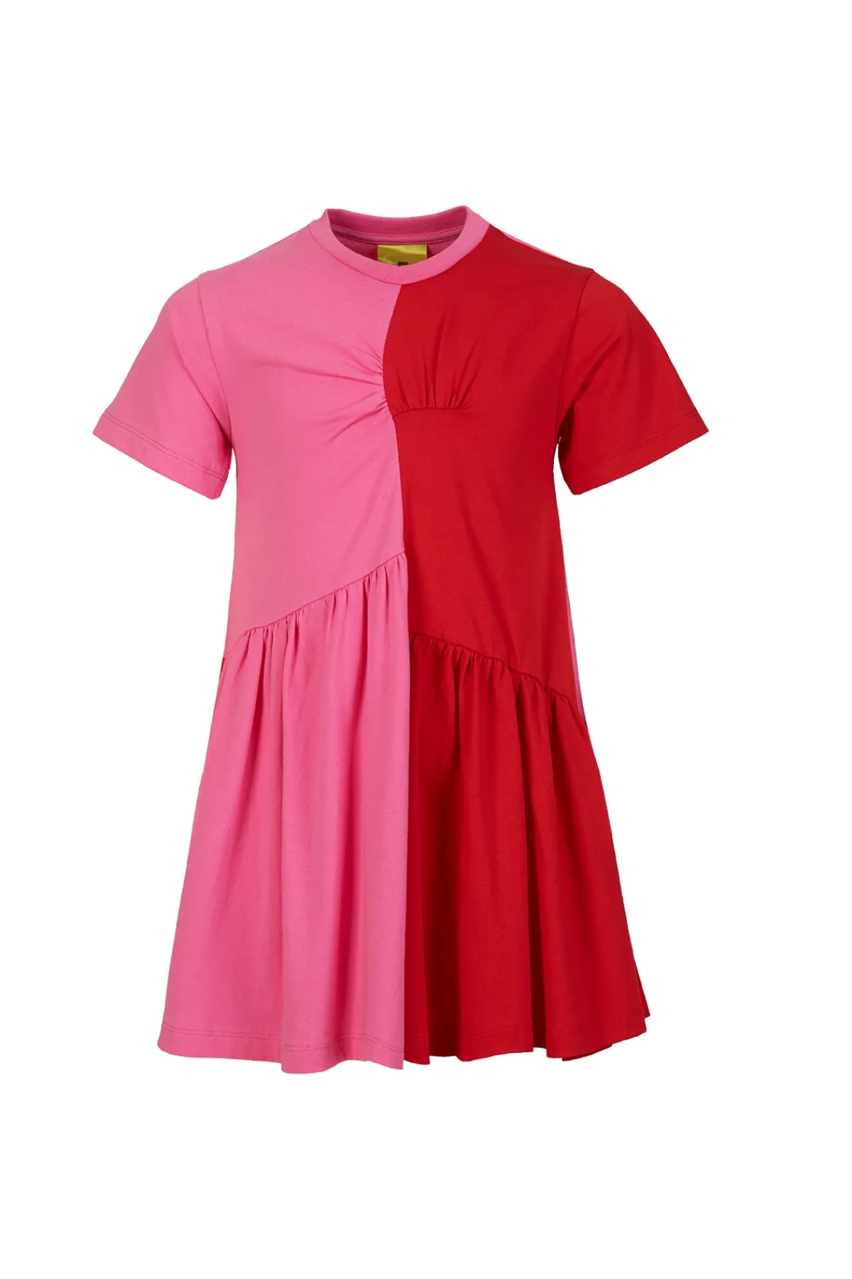 Kids Marques ' Almeida DUO COLOUR GATHERED JERSEY T-SHIRT DRESS