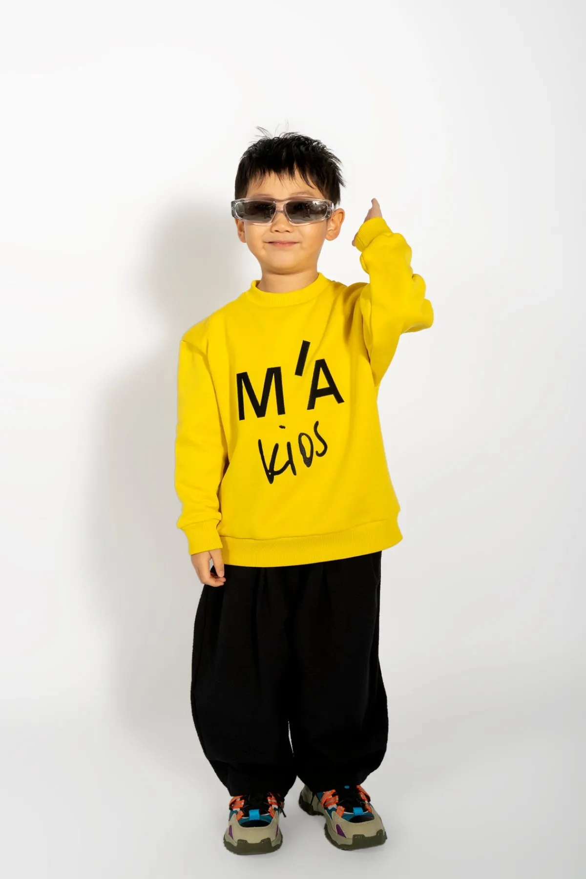 Kids Marques ' Almeida EMBROIDERED CREW NECK IN