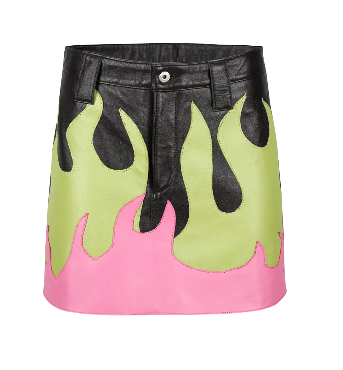 Women Marques ' Almeida FLAMES LEATHER MINI SKIRT