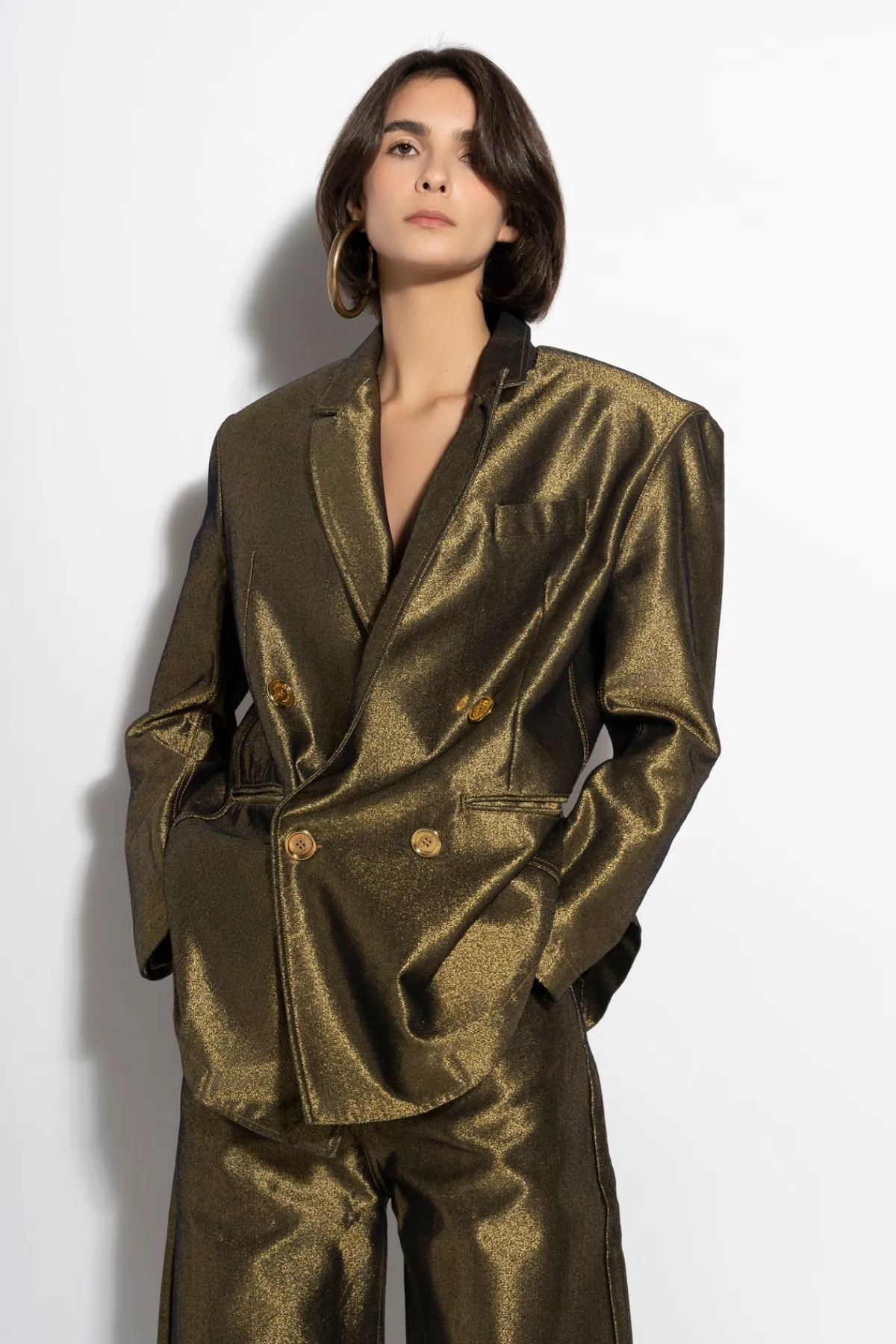 Women Marques ' Almeida LUREX OVERSIZED BLAZER