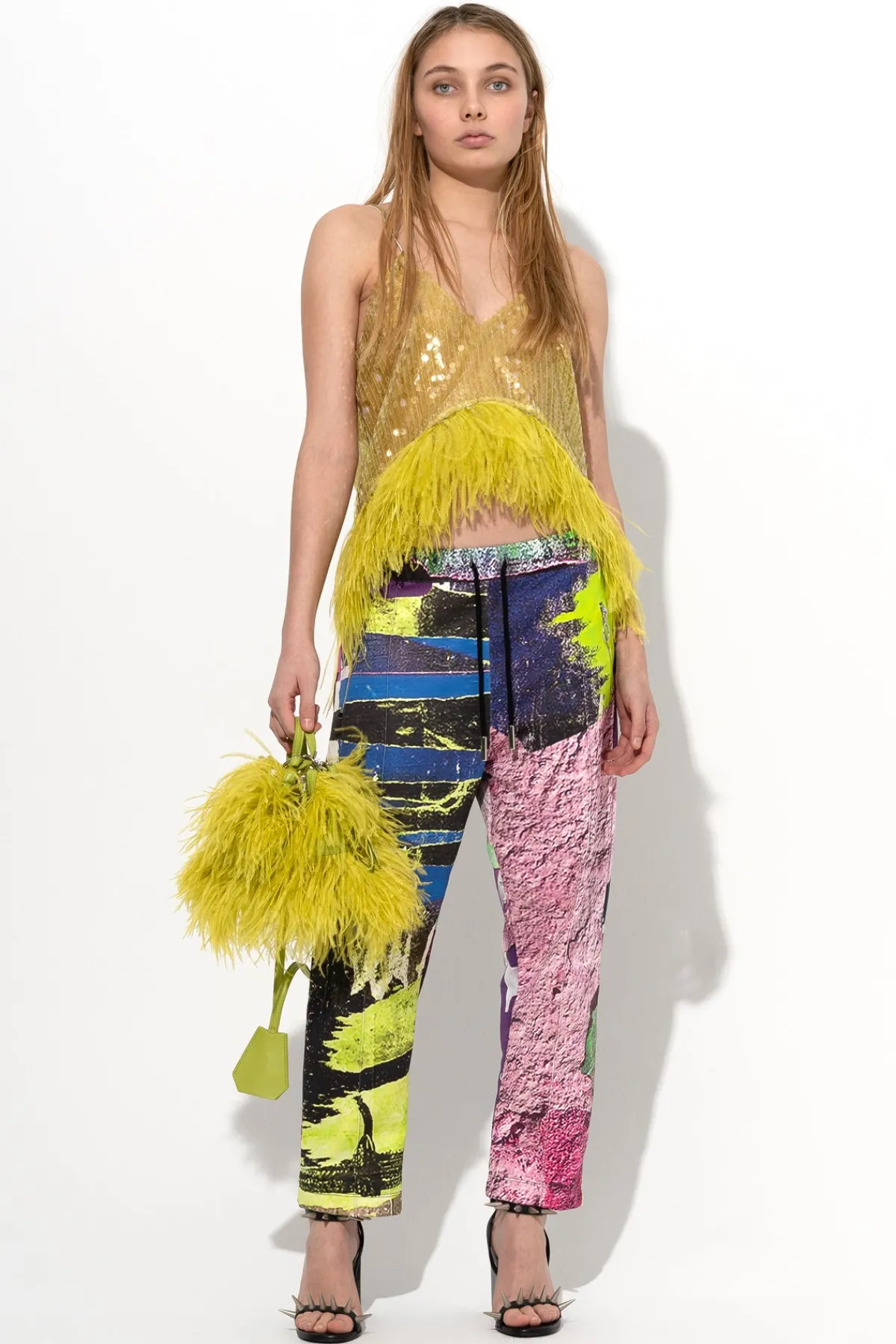 Women Marques ' Almeida GRAFFITI PRINT FLEECE TROUSERS