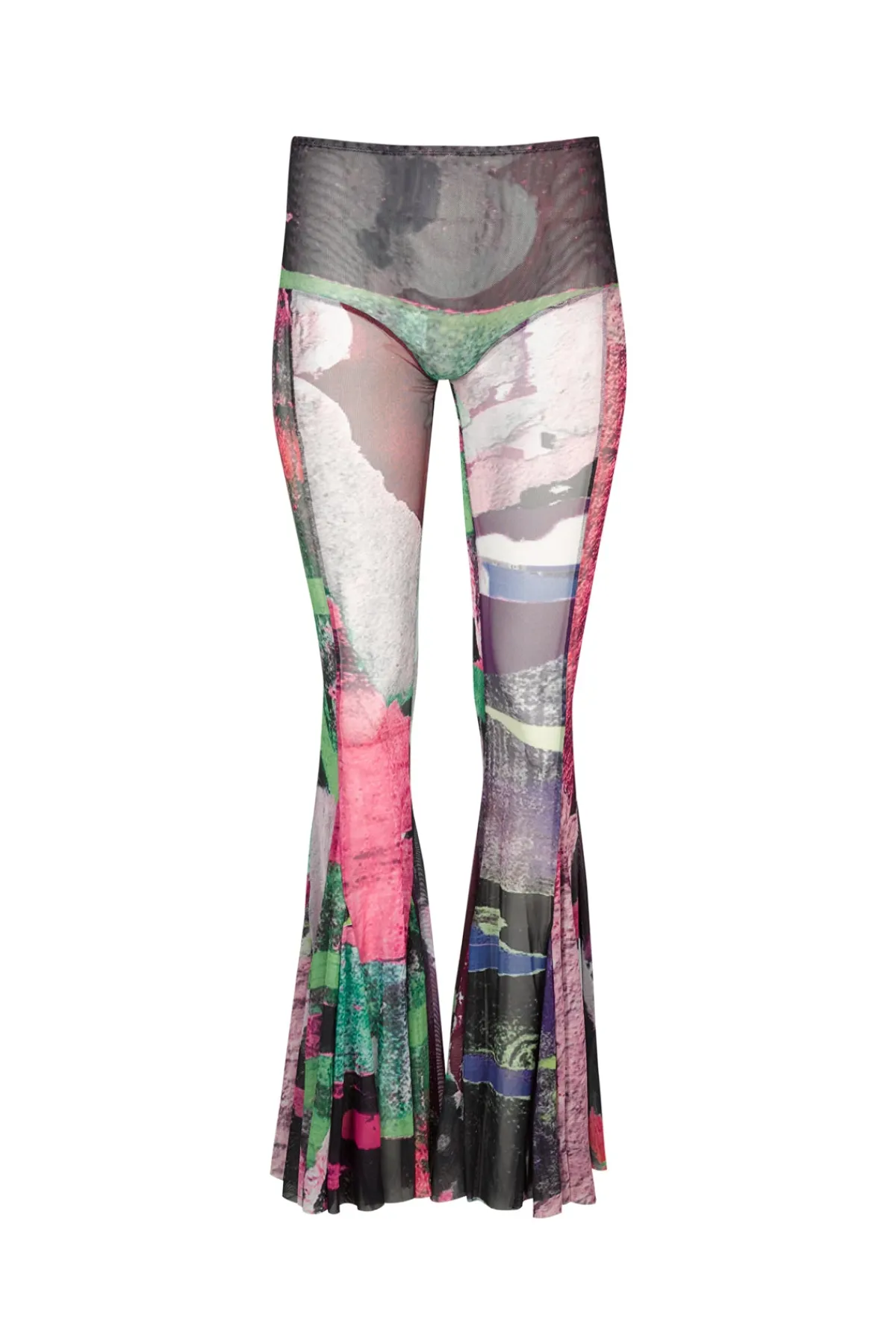 Women Marques ' Almeida GRAFFITI PRINT MESH TROUSERS