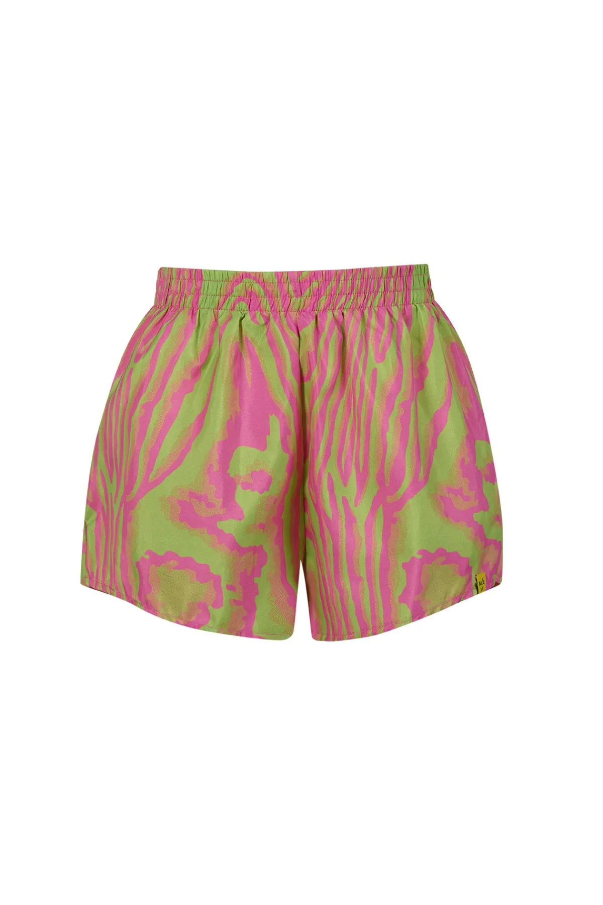 Kids Marques ' Almeida GREEN AND PINK SWIMWEAR LOOSE SHORTS