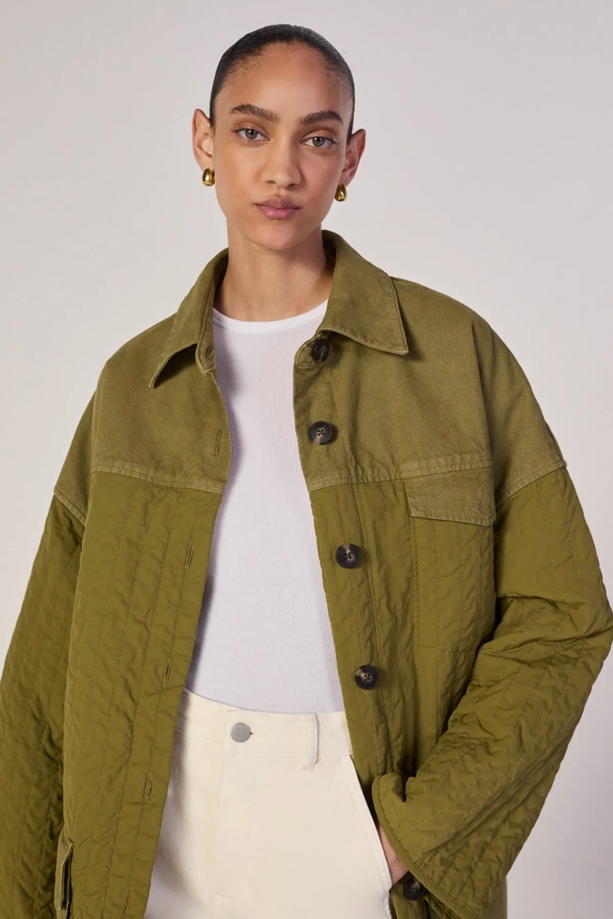 Women Marques ' Almeida PATCHWORK OVERSHIRT