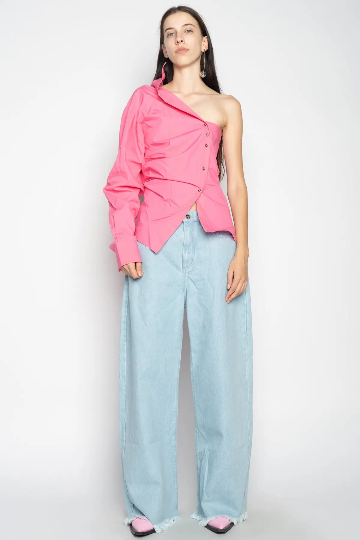 Women Marques ' Almeida LIGHT BLUE BOYFRIEND TROUSERS