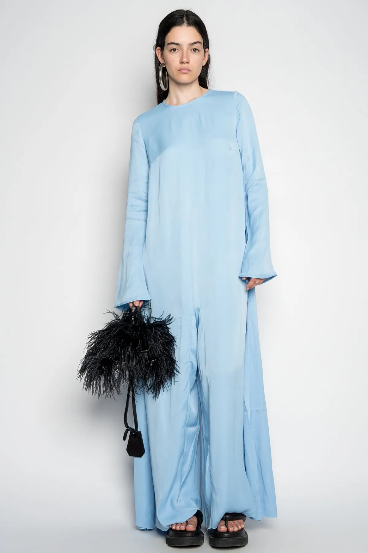 Women Marques ' Almeida LIGHT BLUE LONG SLEEVE JUMPSUIT