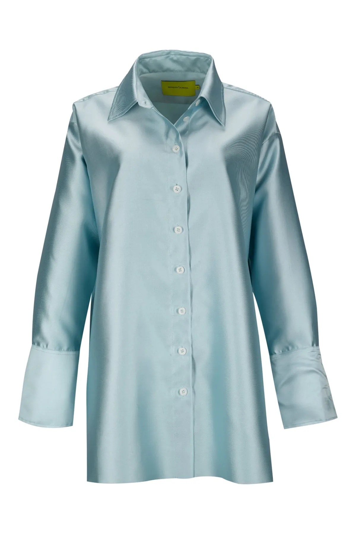 Women Marques ' Almeida LIGHT BLUE SATIN OVERSIZED SHIRT