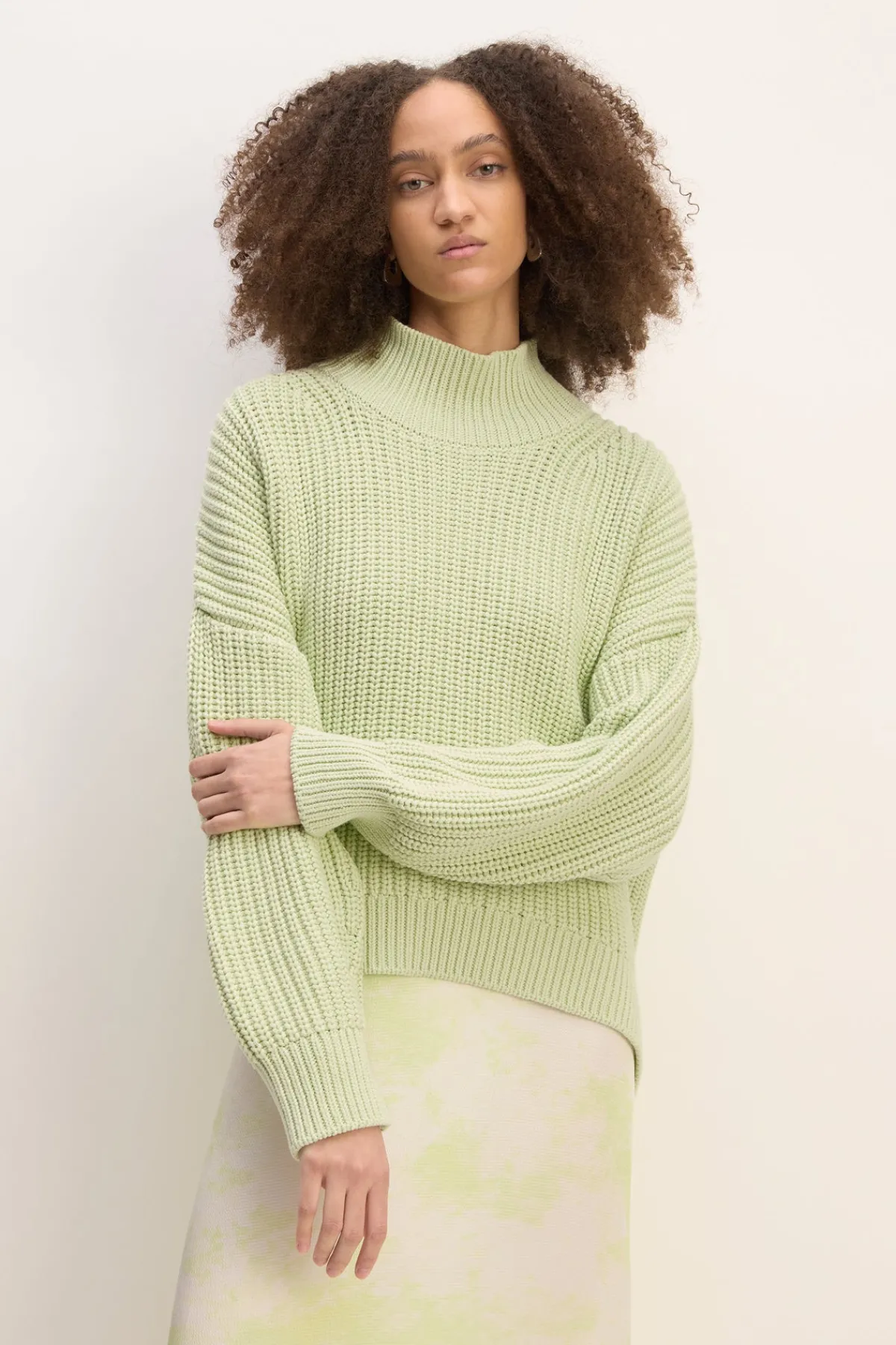 Women Marques ' Almeida LIGHT GREEN TURTLENECK KNIT JUMPER