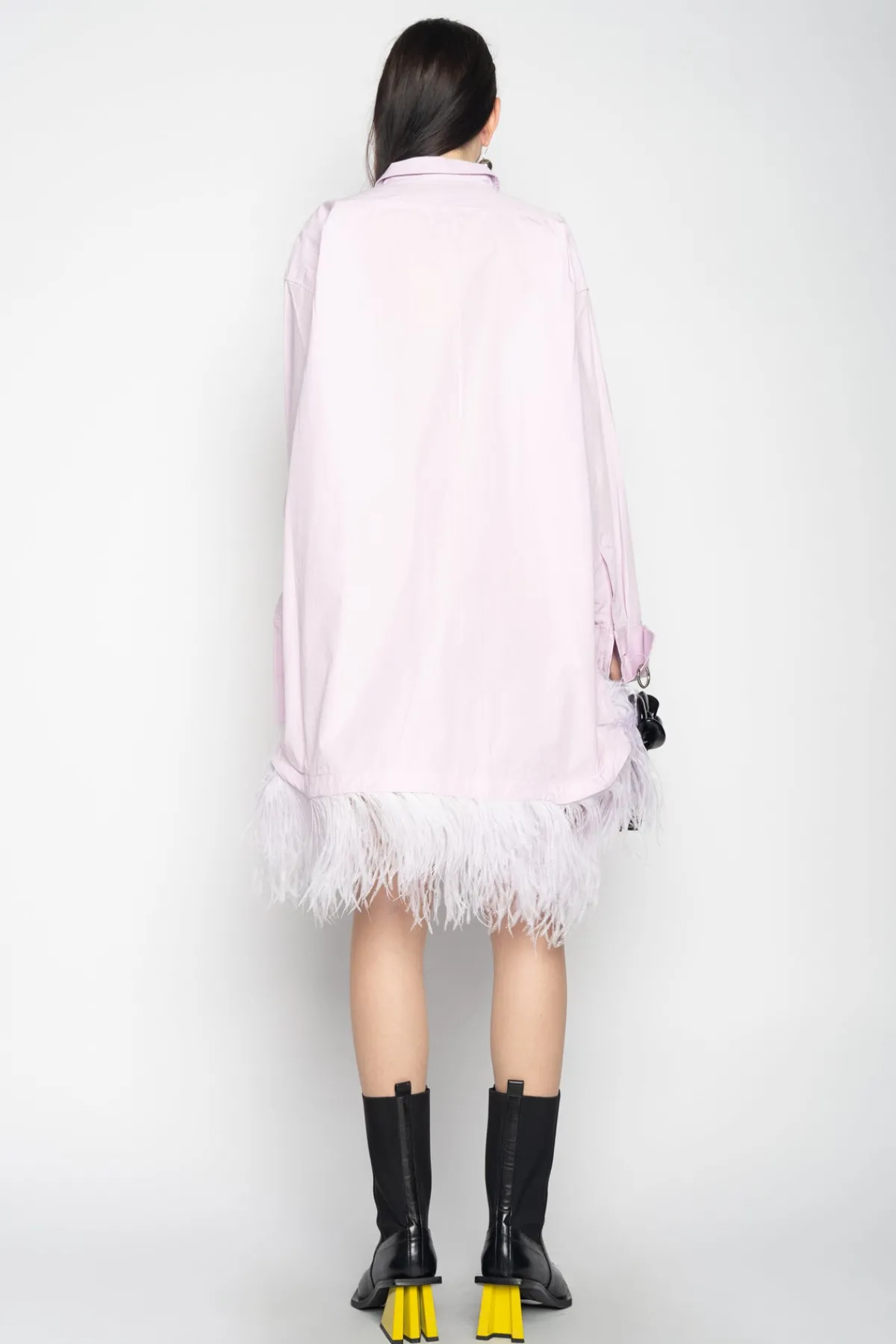 Women Marques ' Almeida FEATHER HEM SHIRT DRESS