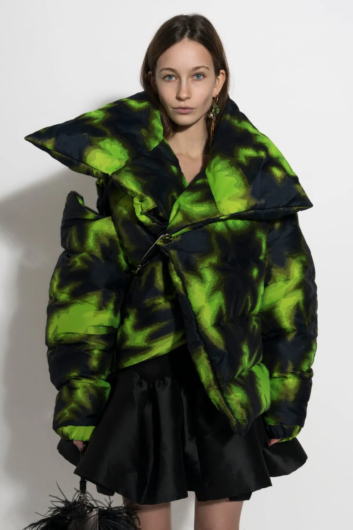 Women Marques ' Almeida LIME TIE DYE M'A PUFFER JACKET