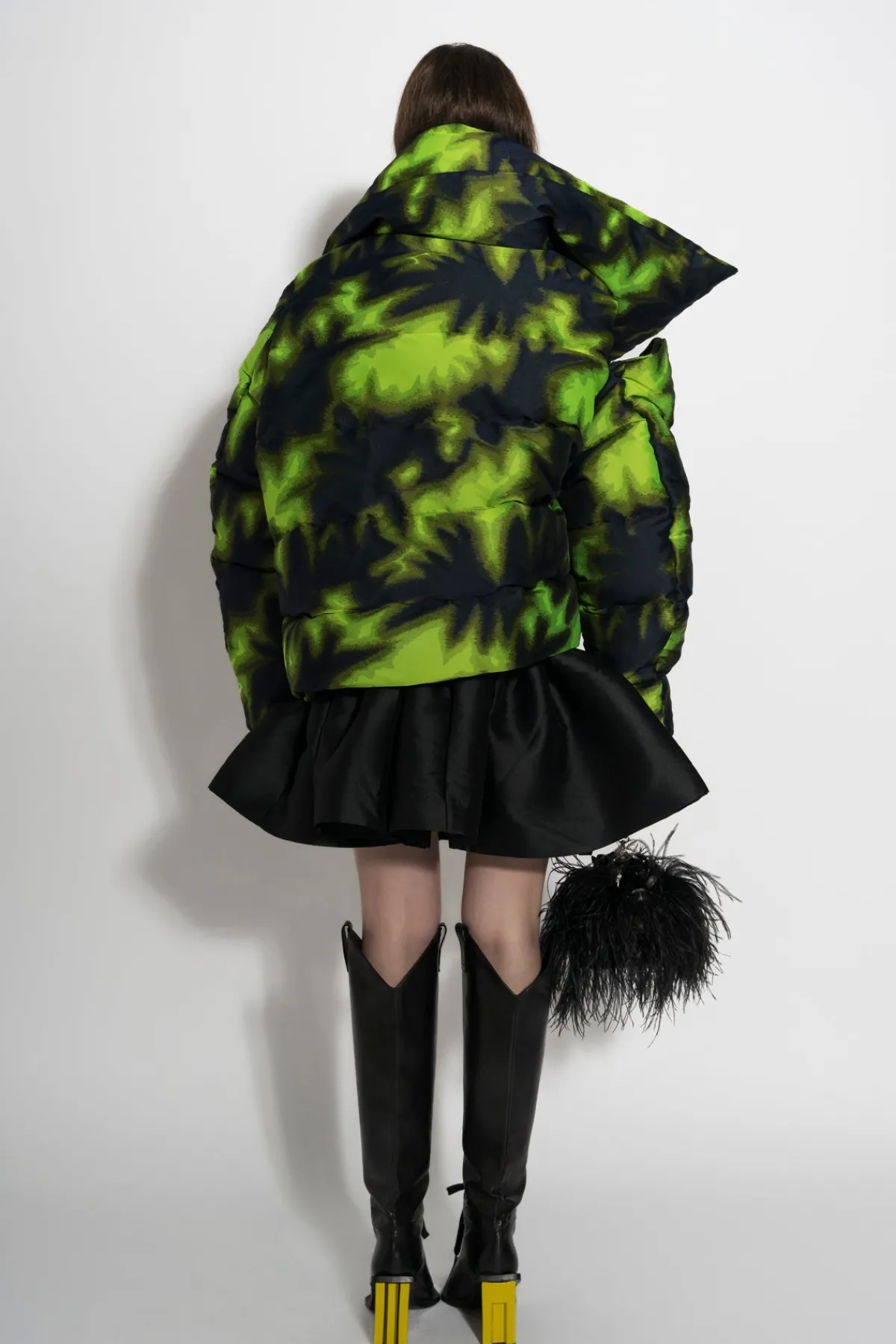 Women Marques ' Almeida LIME TIE DYE M'A PUFFER JACKET