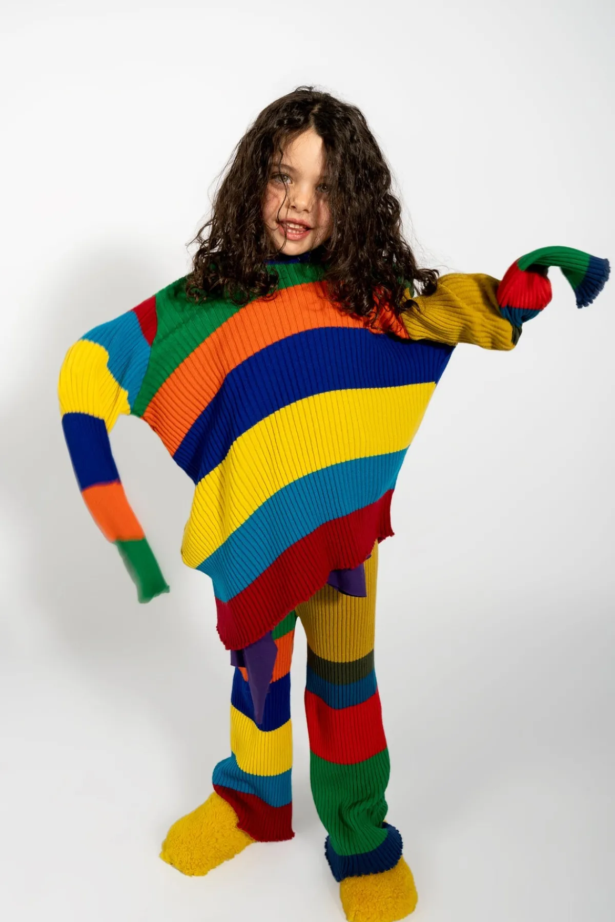 Kids Marques ' Almeida MERINO STRIPED JUMPER