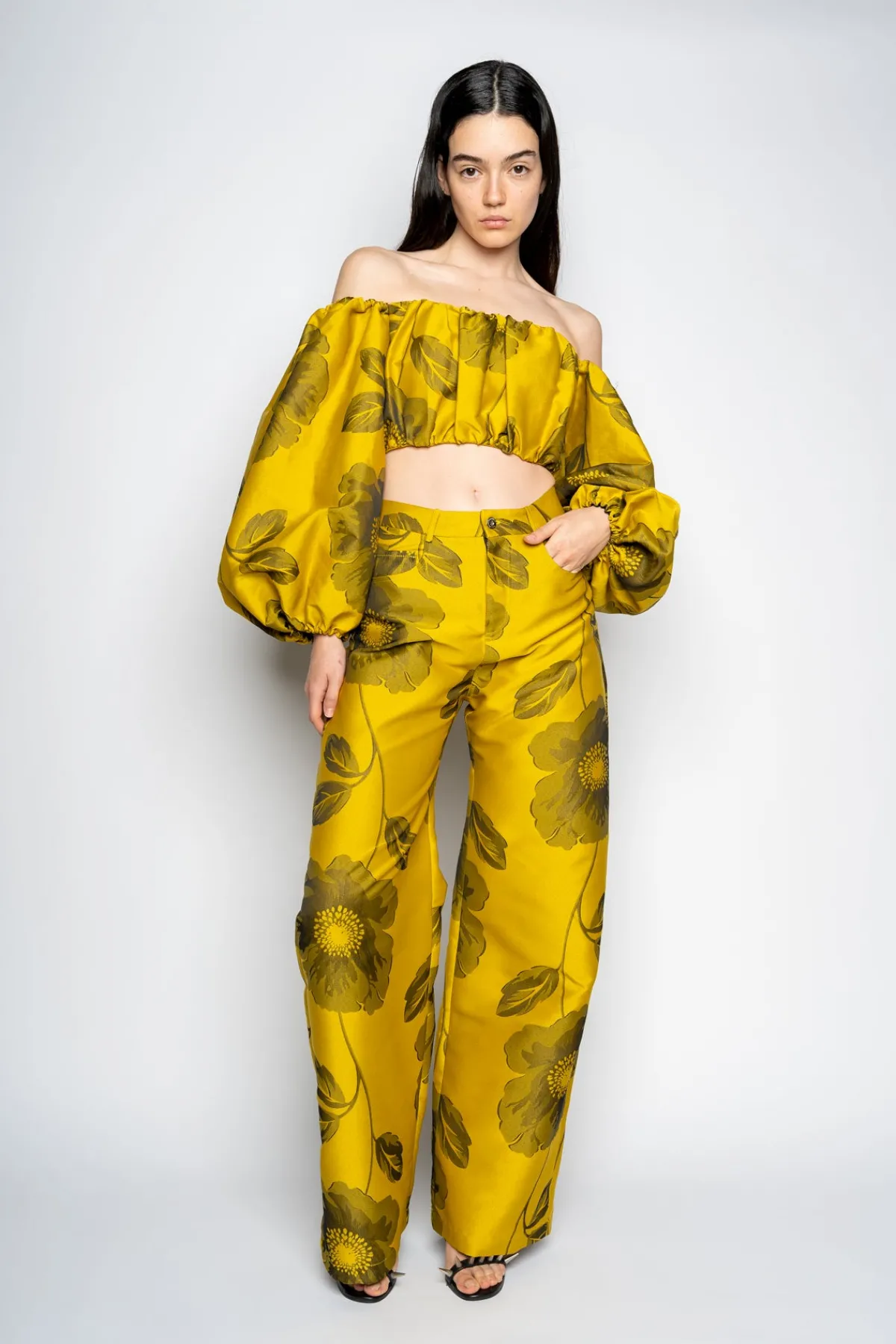 Women Marques ' Almeida FLORAL BOYFRIEND TROUSERS