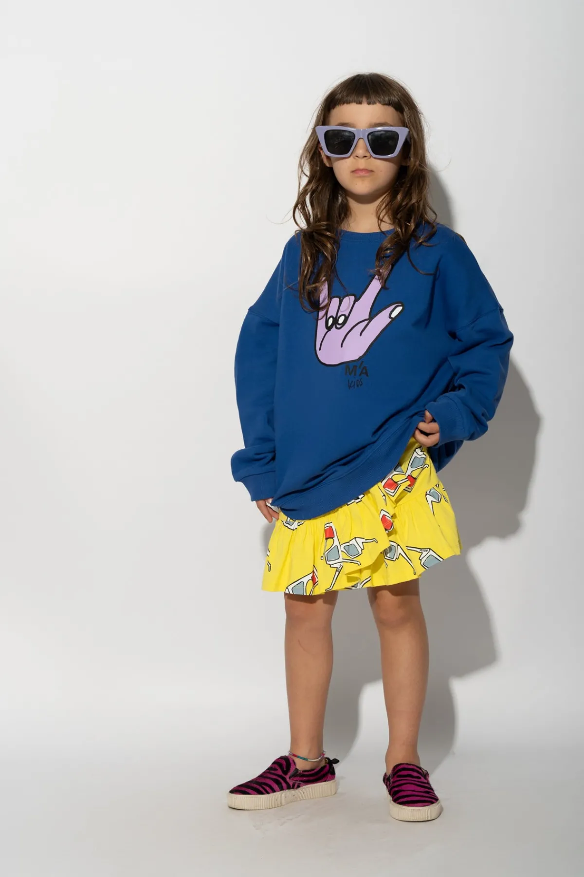 Kids Marques ' Almeida HAND PRINT SWEATSHIRT