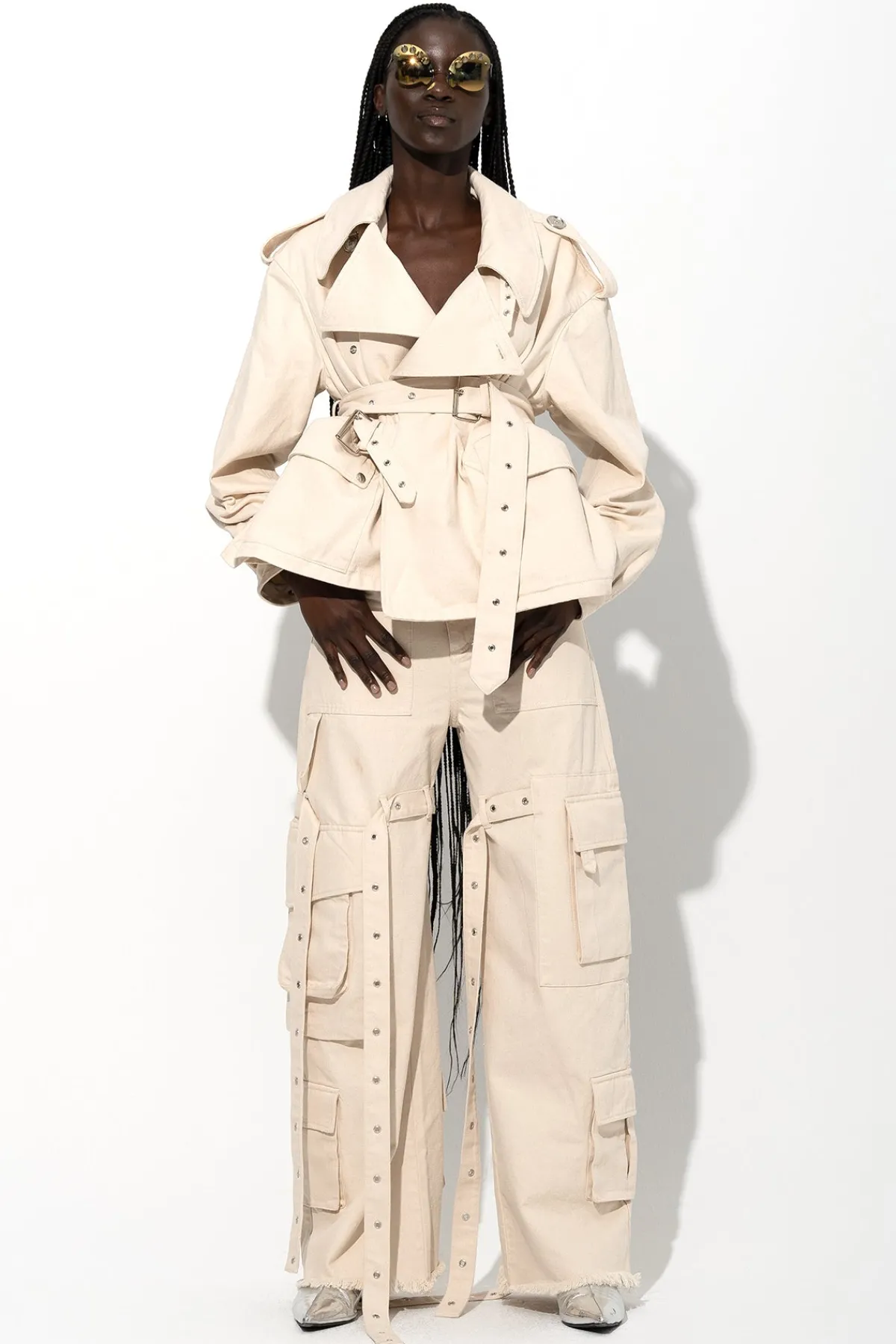 Women Marques ' Almeida CROPPED TRENCH COAT