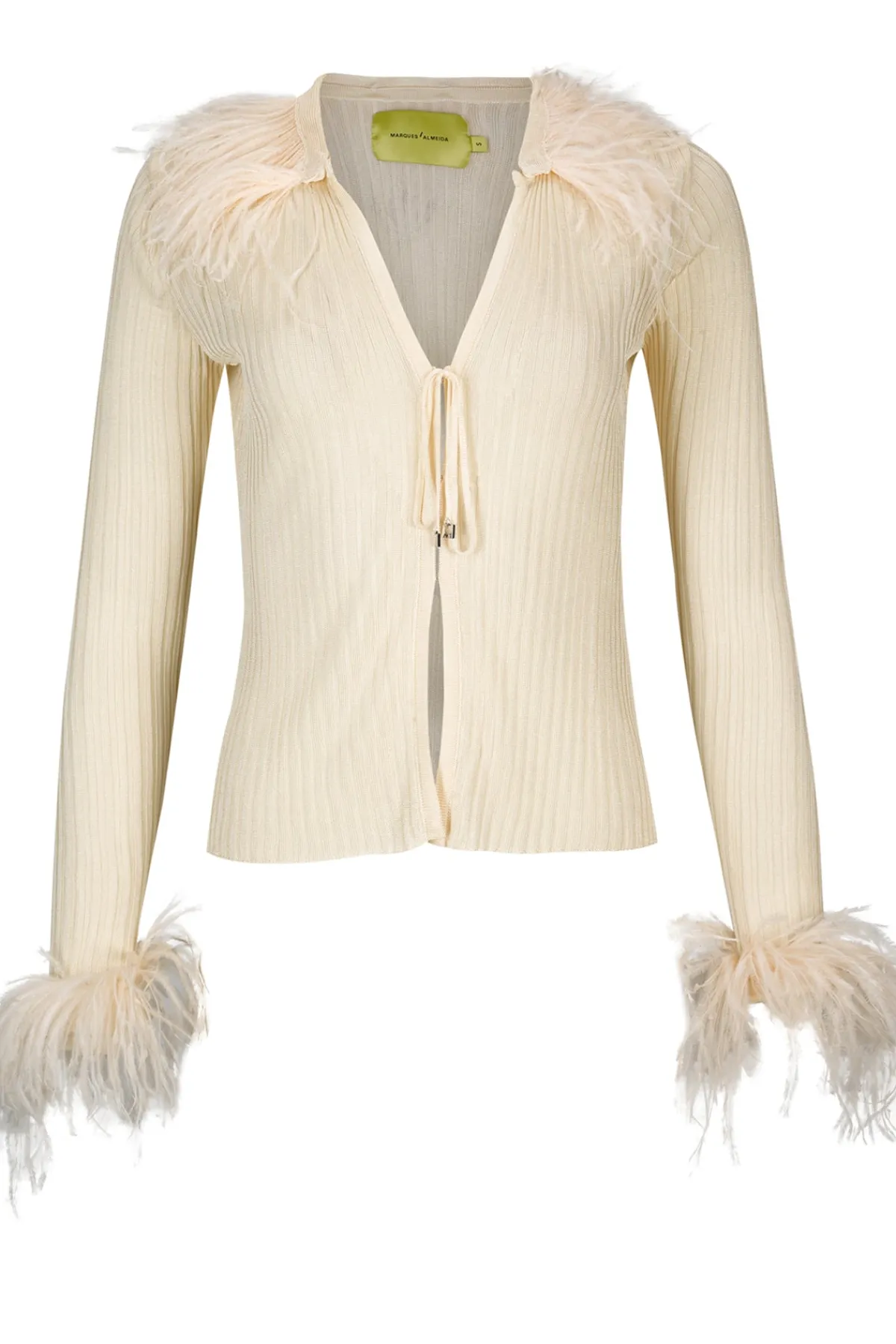 Women Marques ' Almeida VISCOSE KNITTED TOP WITH FEATHERS