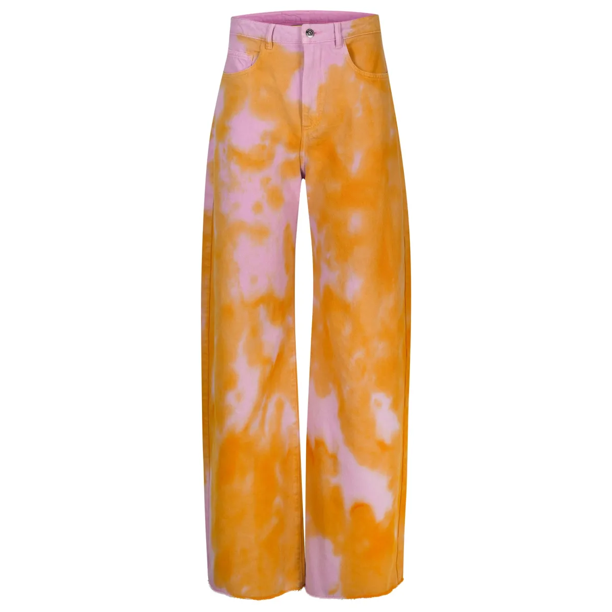 Women Marques ' Almeida ORANGE AND PINK TIE DYE BOYFRIEND TROUSERS