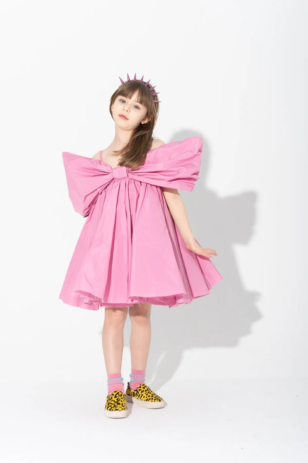 Kids Marques ' Almeida BOW TAFFETA DRESS