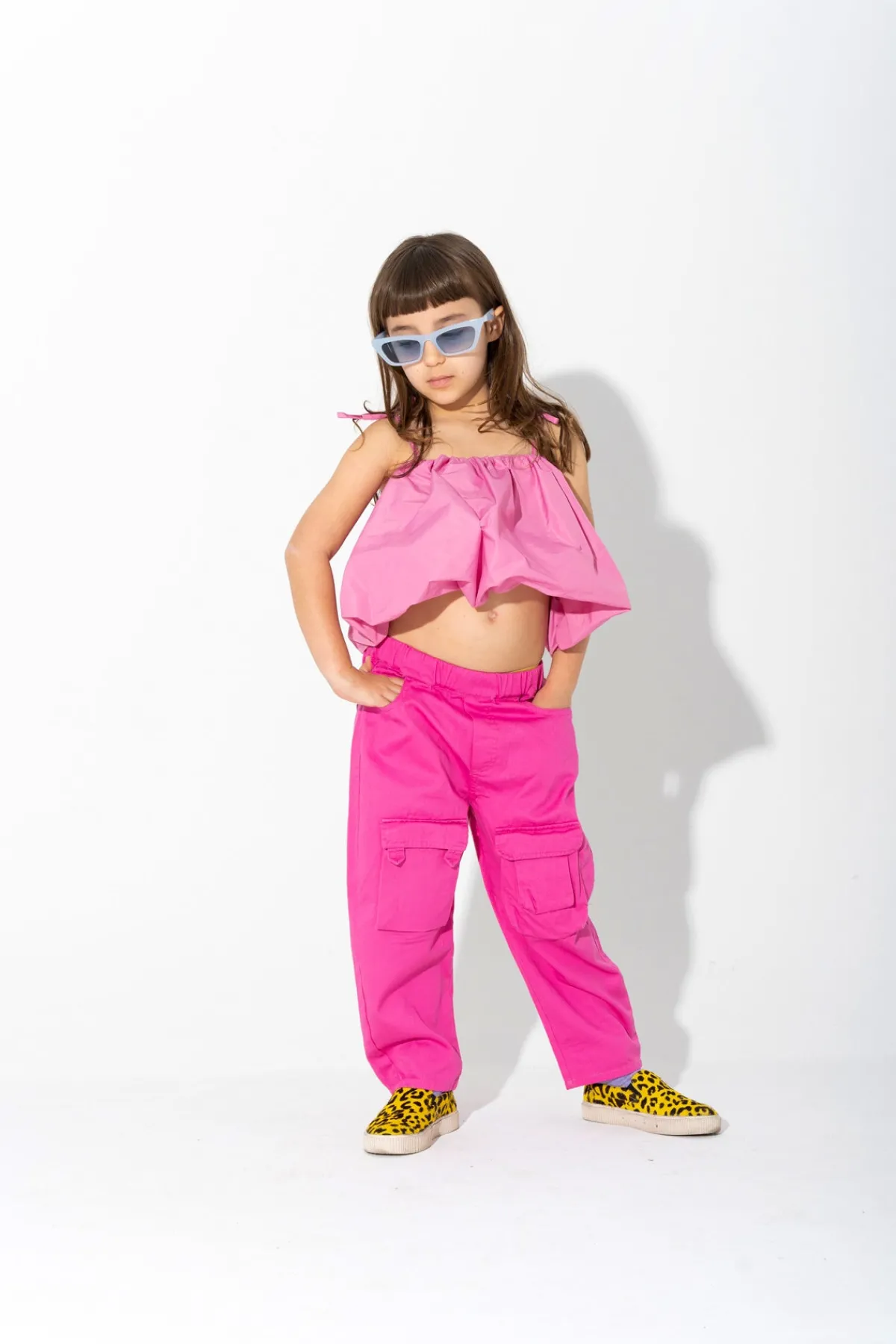 Kids Marques ' Almeida PINK CARGO TROUSERS