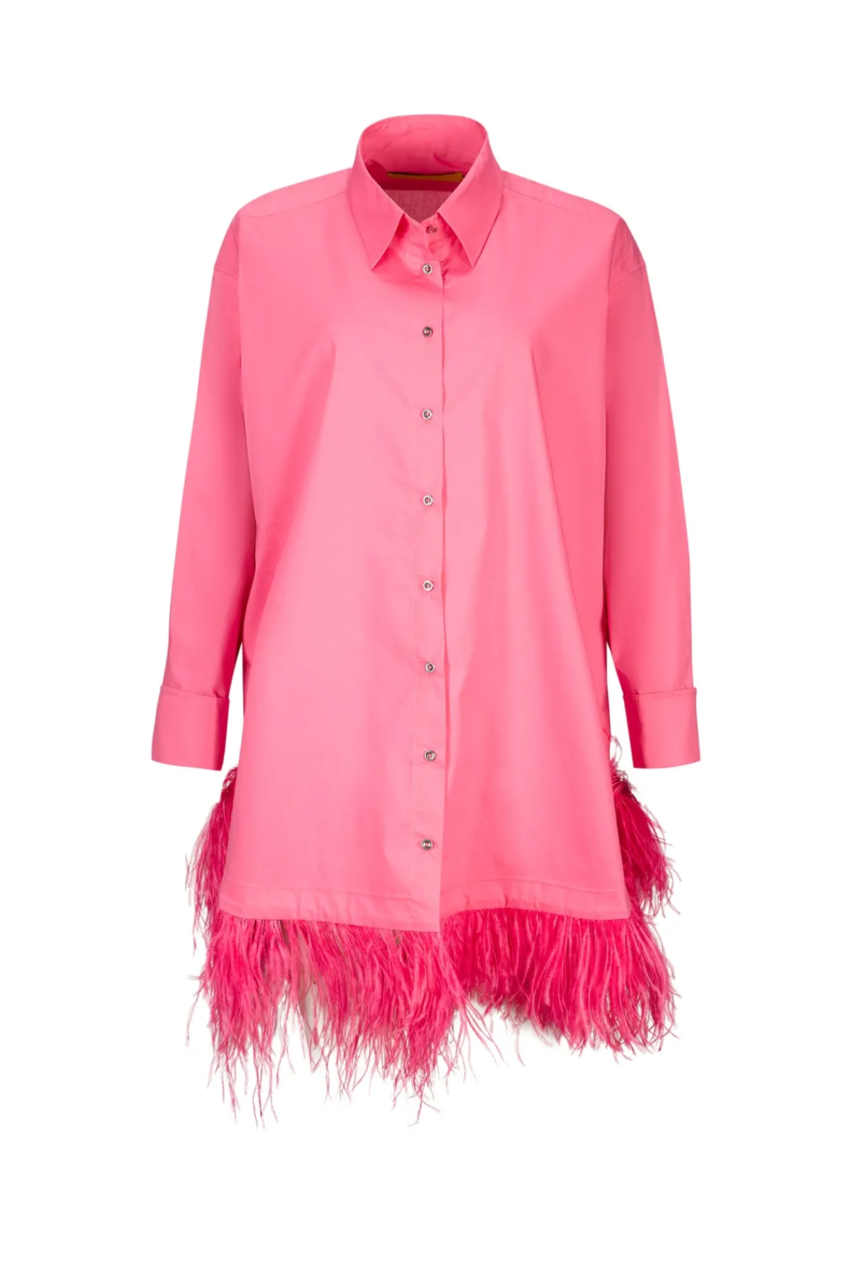 Women Marques ' Almeida PINK FEATHER SHIRT DRESS