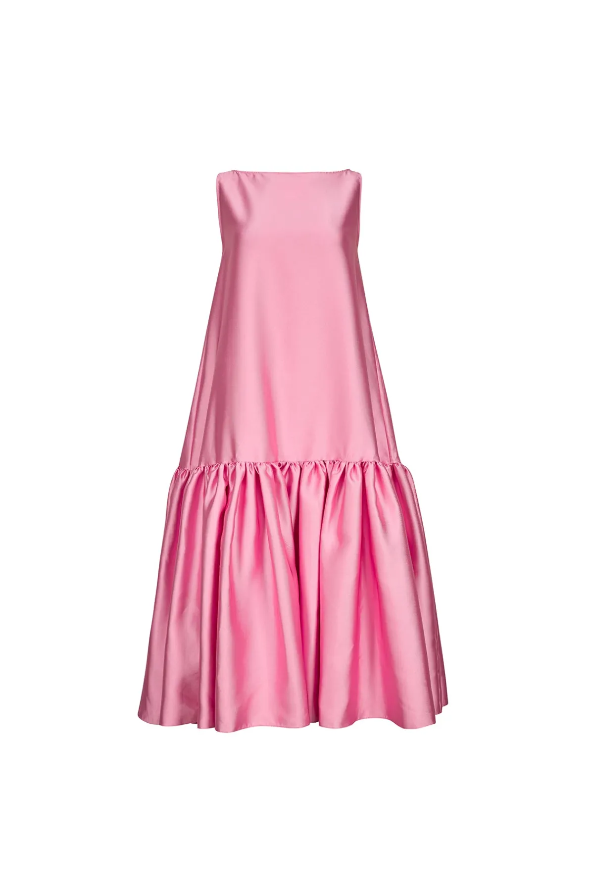 Women Marques ' Almeida PINK MIDI SLEEVELESS PUFF HEM DRESS