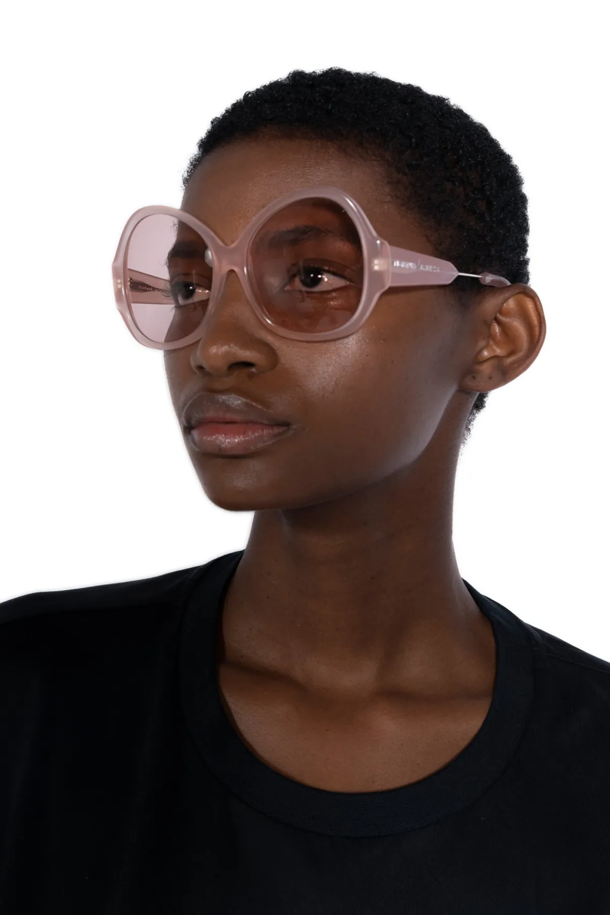 Marques ' Almeida PINK OVERSIZED SUNGLASSES