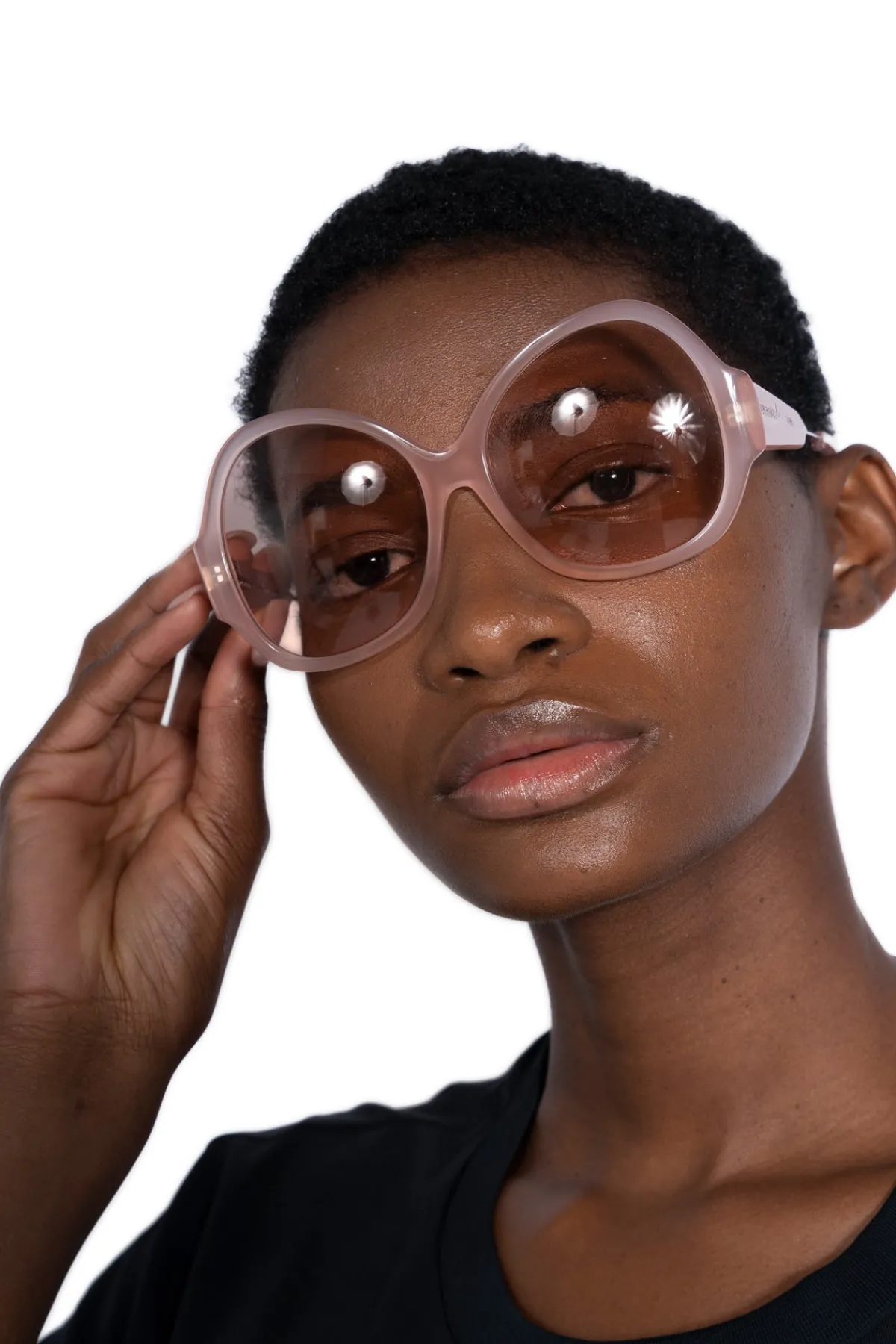 Marques ' Almeida PINK OVERSIZED SUNGLASSES